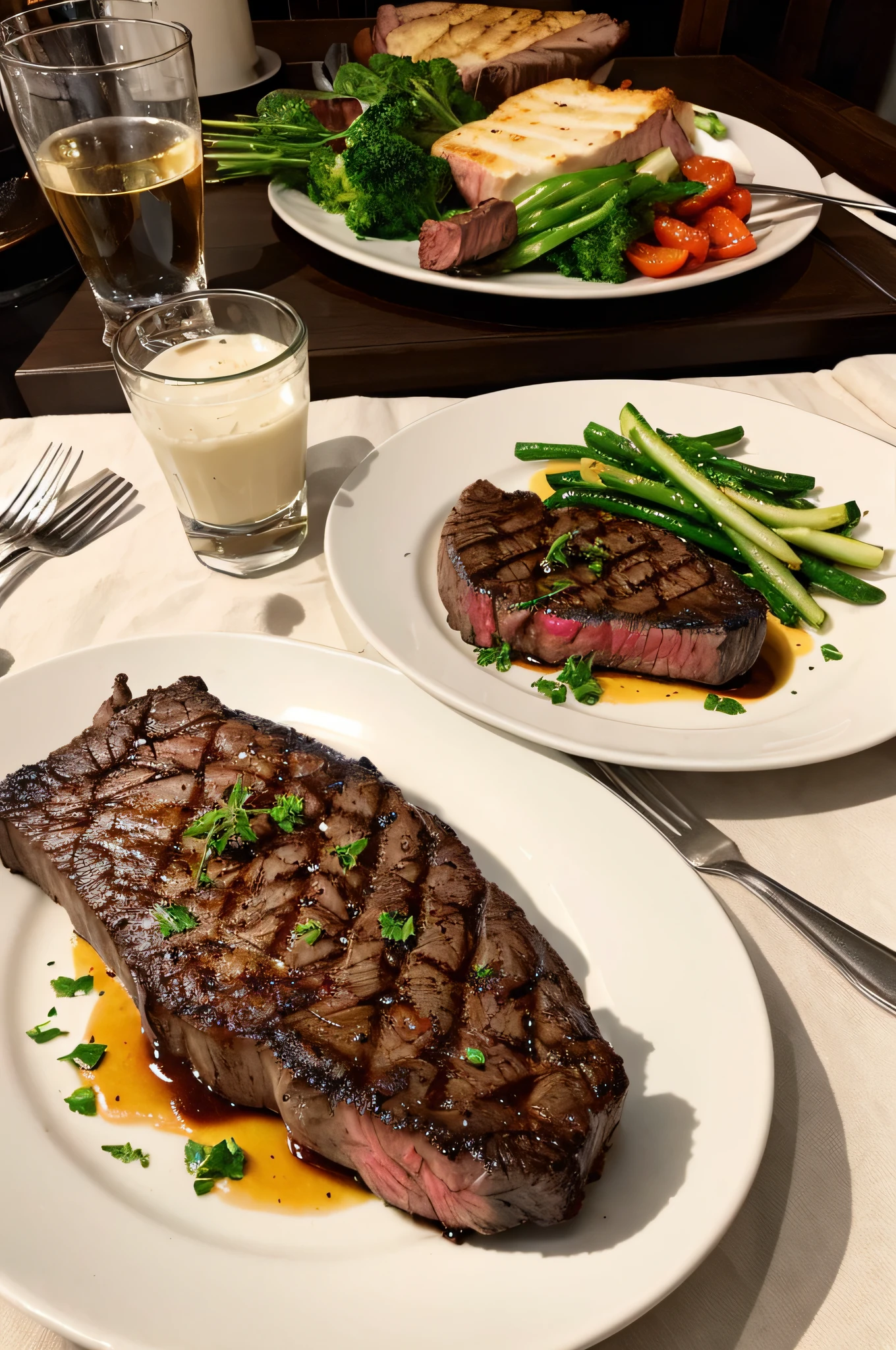 masterpiece、top-quality、ultra-detailliert、High-end steak、Looks delicious、