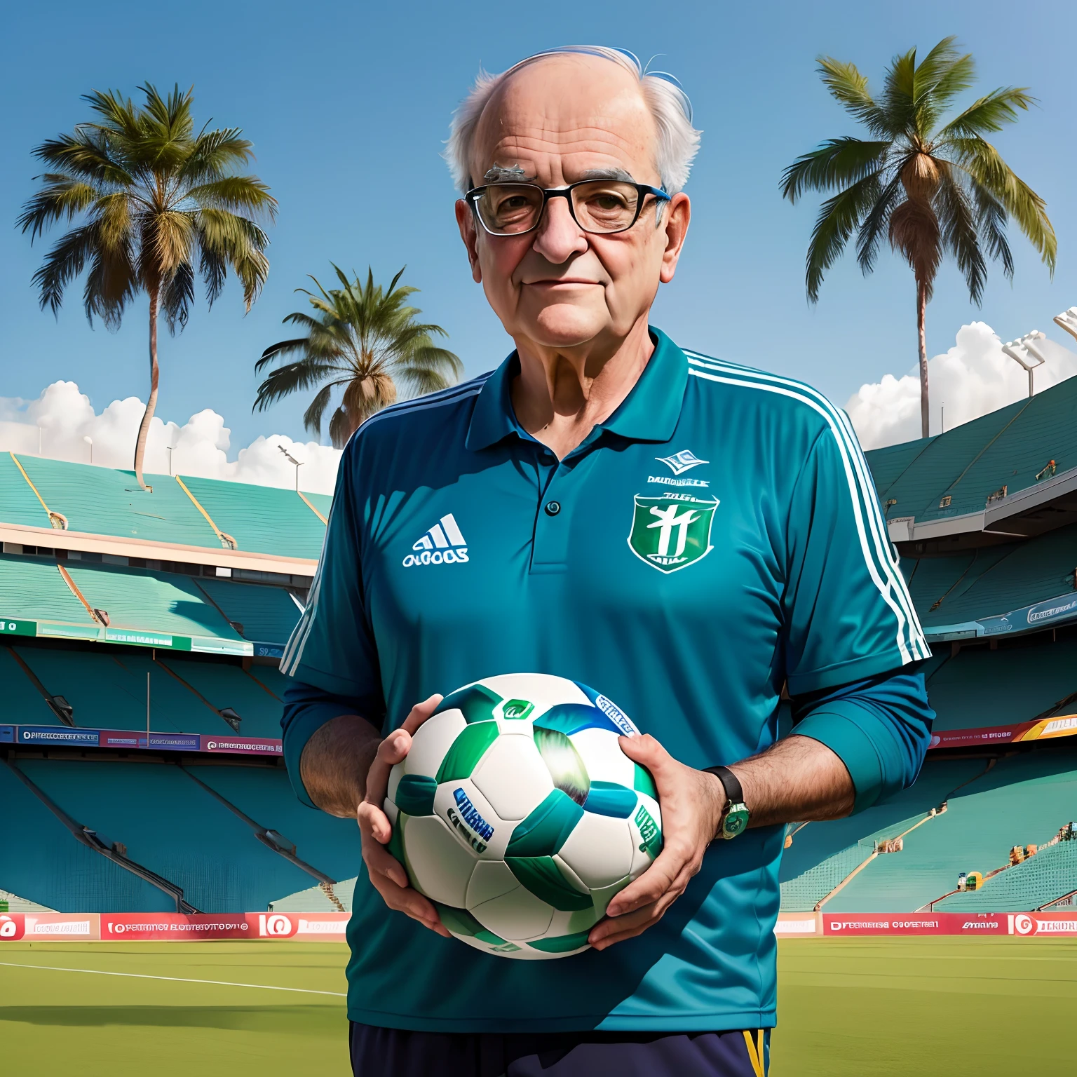 Desenha o caneta azul Manoel Gomes jogando no Palmeiras