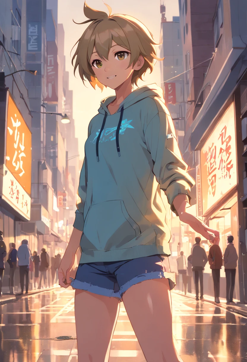 (entire body image:1.5), (extremely detailed CG unity 16k wallpaper:1.1), (Denoising strength: 1.45), (tmasterpiece:1.37), {{masterpiece}}, {{high quality}}, {{{Extreme details}}}, {{Clear facial features}}, Backlight, 1 Boy, {Dim scene}, {{Complex and messy street fluorescent graffiti on the wall}}, Face the viewer, full body, Hip-Hop Style, Splashed paint_dynamic angle, Demonic smile, Cool and fashionable hoodies, Hands in pockets, Visual impact, {Spotlight}, {{American caricature painting style}}, contour deepening, comic, god rays, sparkle, glowing light