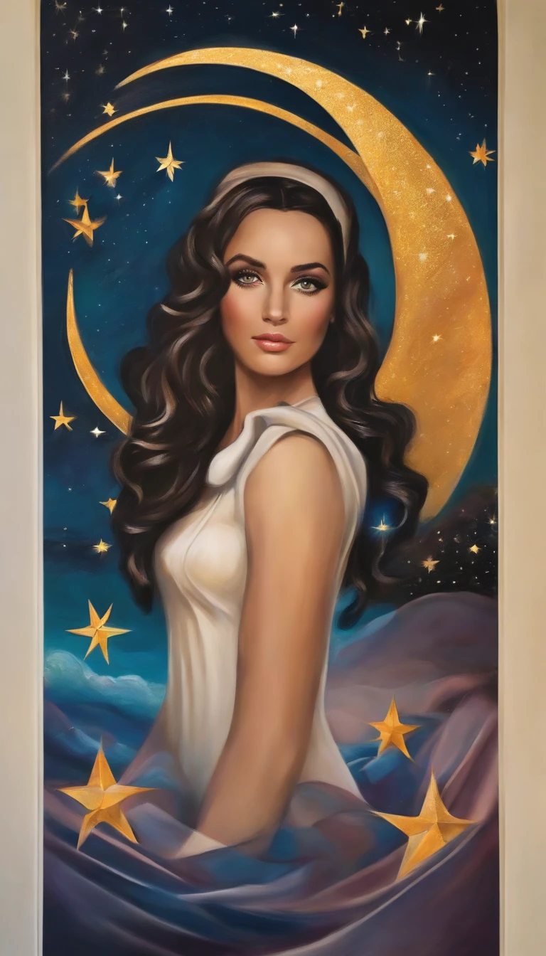 Masterpiece, best quality, ultra-detalhado, illustration, 1Menina, alunos desajustados, pupilas em forma de estrela, cabelos loiros, cabelos longos, Uniforme escolar, saia, Agachado, Foi