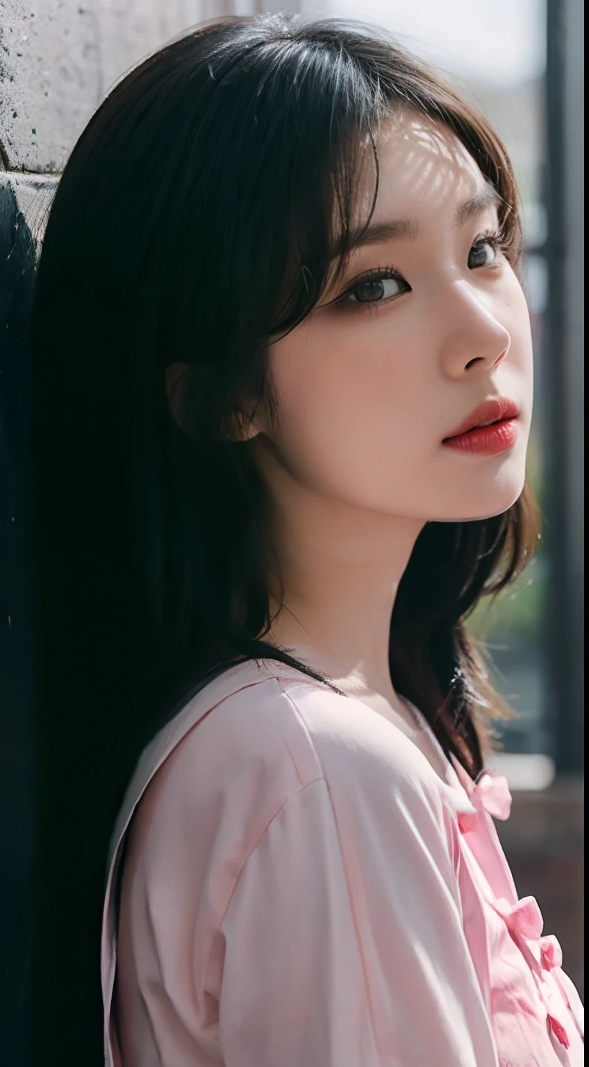 Araped woman with long black hair and pink shirt, south east asian with round face, Nivan Chantara, with long hair, a young asian woman, xintong chen, young asian girl, 18 years-old, headshot profile picture, xision wu, Louise Zhang, wenfei ye, asian girl with long hair, 1 6 years old