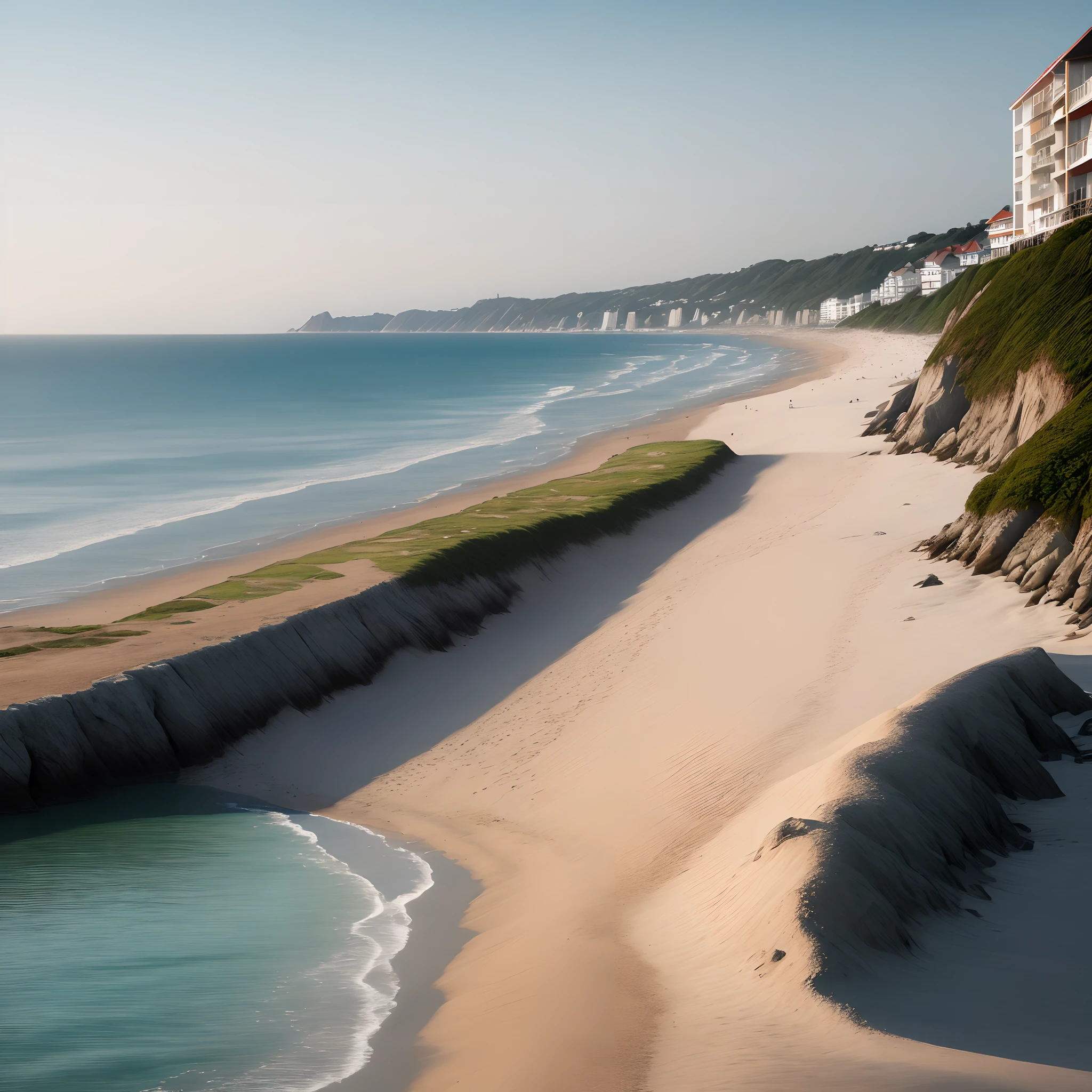 Seaside in the morning