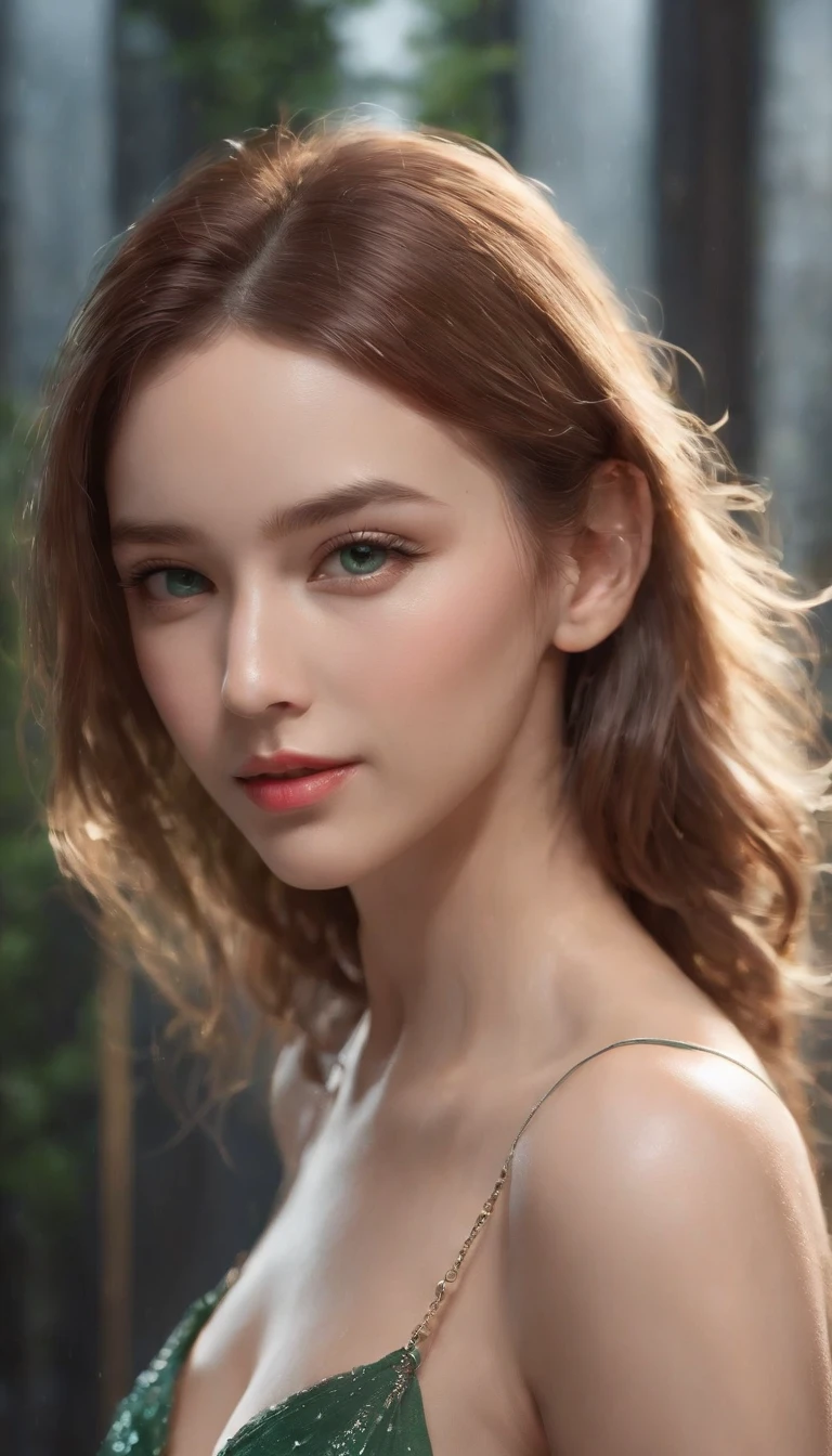 (Professional 3D rendering:1.3) of (Realistic:1.3) The most beautiful art in the world, Great place., Towering environment)), Full body 8k unity display, Action Shooter, skin pores, The light is very dark., Heavy Shading, Detailed, detailed face, (vibrant, photo-realistic, Realistic, breathtaking, dark, crisp focus, 10), (high-detail:1.4), digital painting, Octane display, art station, Concept Art, smooth, crisp focus, illustration, Nose Art, (loish:0.23), (Global Illumination, studio light, volumetric light), heavy rain, Particles float, ((Dark and ancient city background:1.3)),CGSesociety,Art Stations Random gestures, (An extremely delicate and beautiful work), (masterpiece), 1girls, Girl in shiny transparent dress, high-detail, Leaky waist, ponytail contorted, A charming expression, beautiful and clear eyes, green eye pupil, delicate necklace, delicate earrings, simple blurred background, extreme detail description, Beautiful, charming, ultra-fine painting, Subtle delicate face, Subtle shape, fine., Fine collarbones, Cute fine lips, Fine beautiful breasts, soft behind, mix4,(10, RAW photo, bestquality, masterpiece:1.2), (Realistic, photo-realistic:1.37),1girls,kawaii,city scape, nighttime, It's raining, wet, Professional lighting, photons mapping, radiosity, Physically Based Rendering,(Beautiful small hard:1.3),(Saw the head on the dress.:1.4),(glossy:1.5),(transparent:1.3),Blonde Hair.Full body