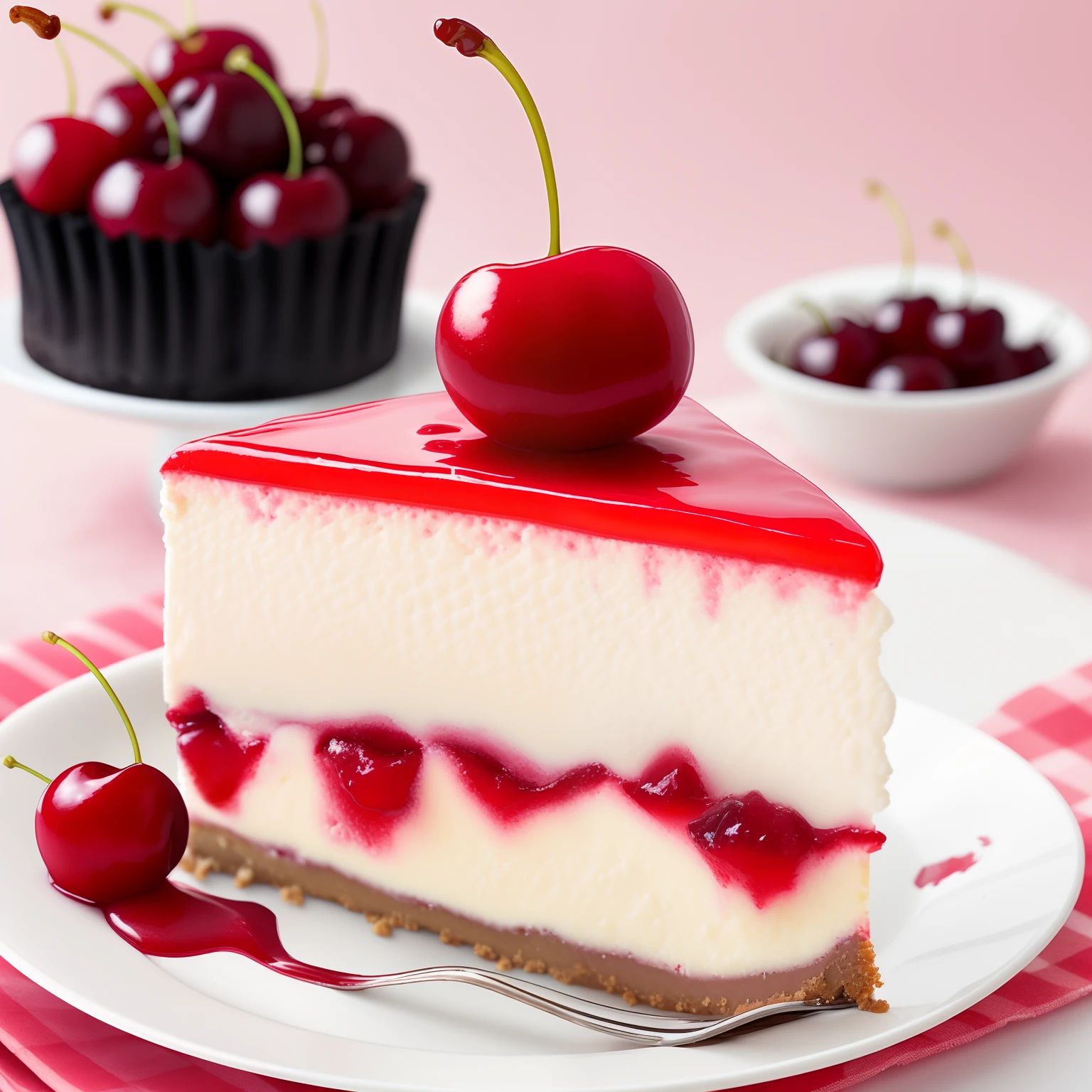 Cherry cheesecake 🍰