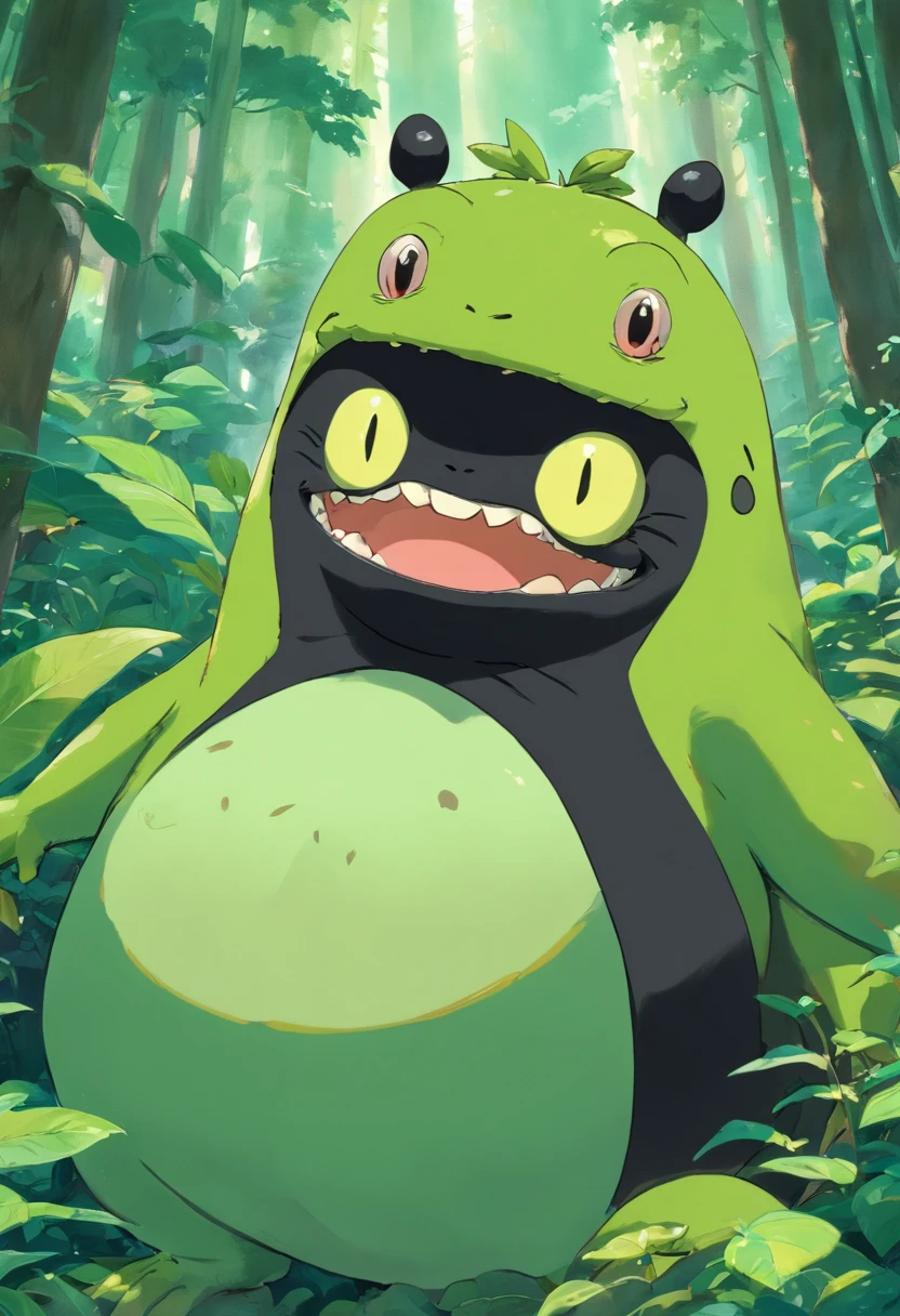 Obra prima de um sapo verde musculoso com grandes punhos, wearing black sunglasses, fazendo pose de luta, mostrando os dentes, manchas pretas na pele, joelheiras de espinho