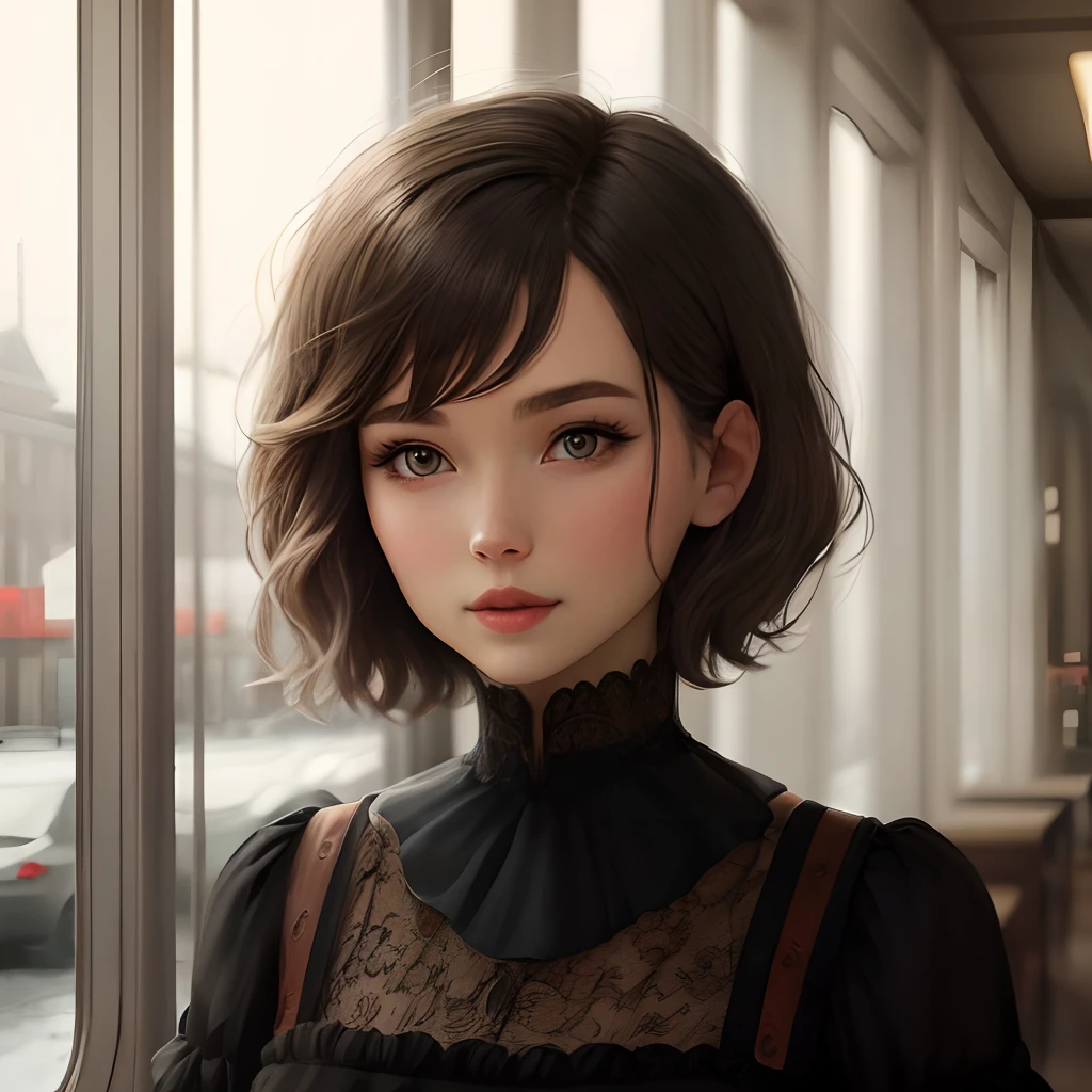 short hair woman