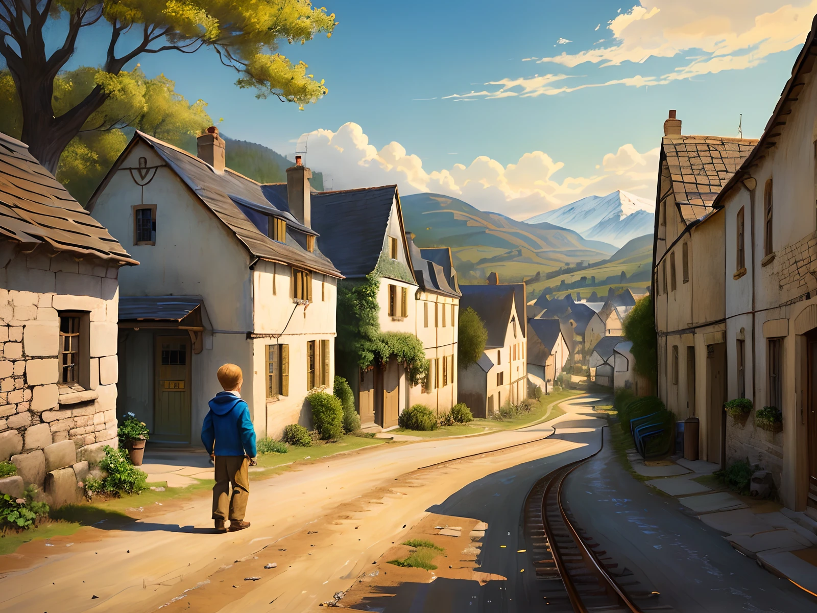 in a small, quiet village, there lived a young boy named Oliver.