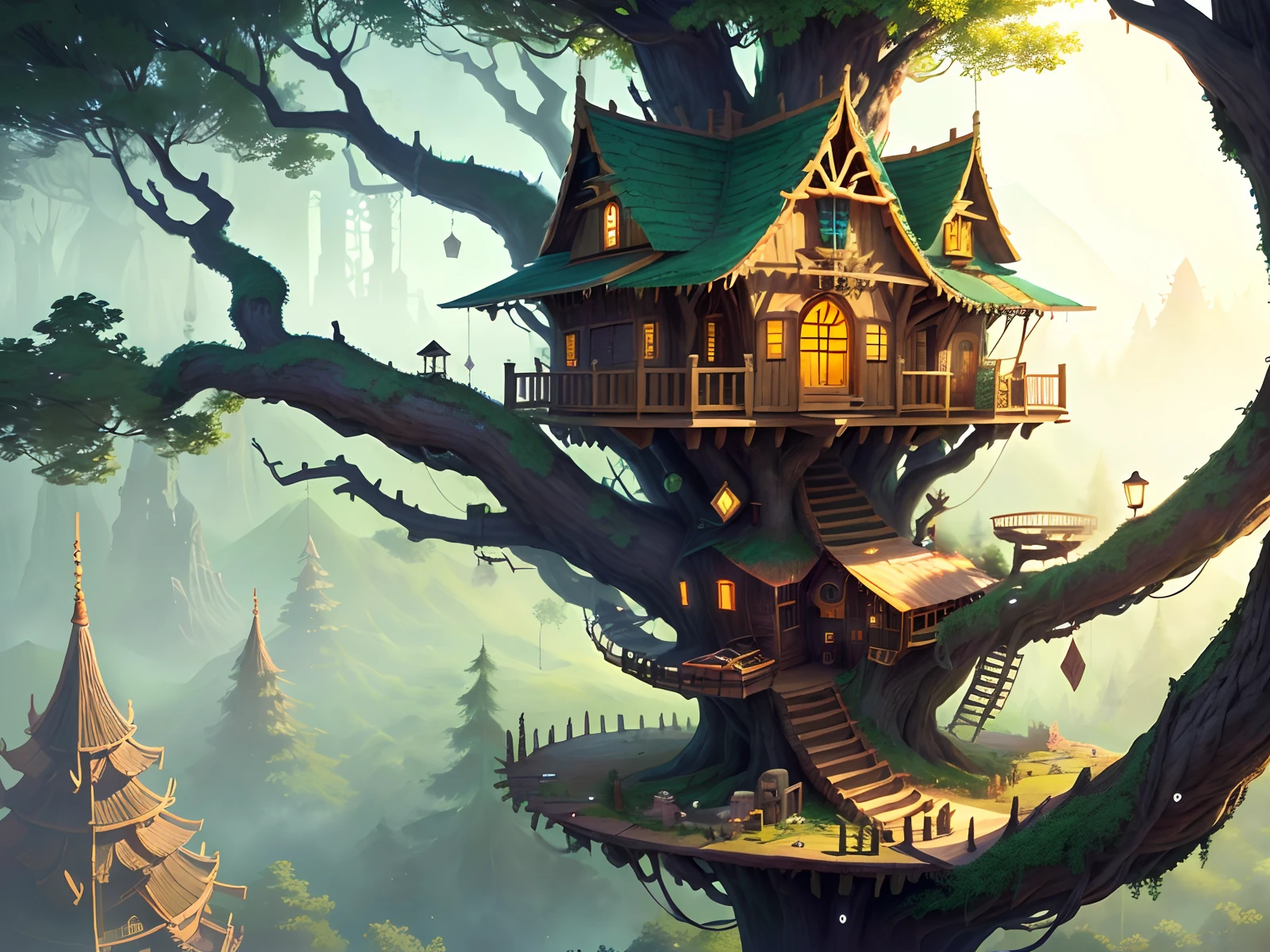 His dream was to build a magnificent treehouse, unlike any other the village had seen.