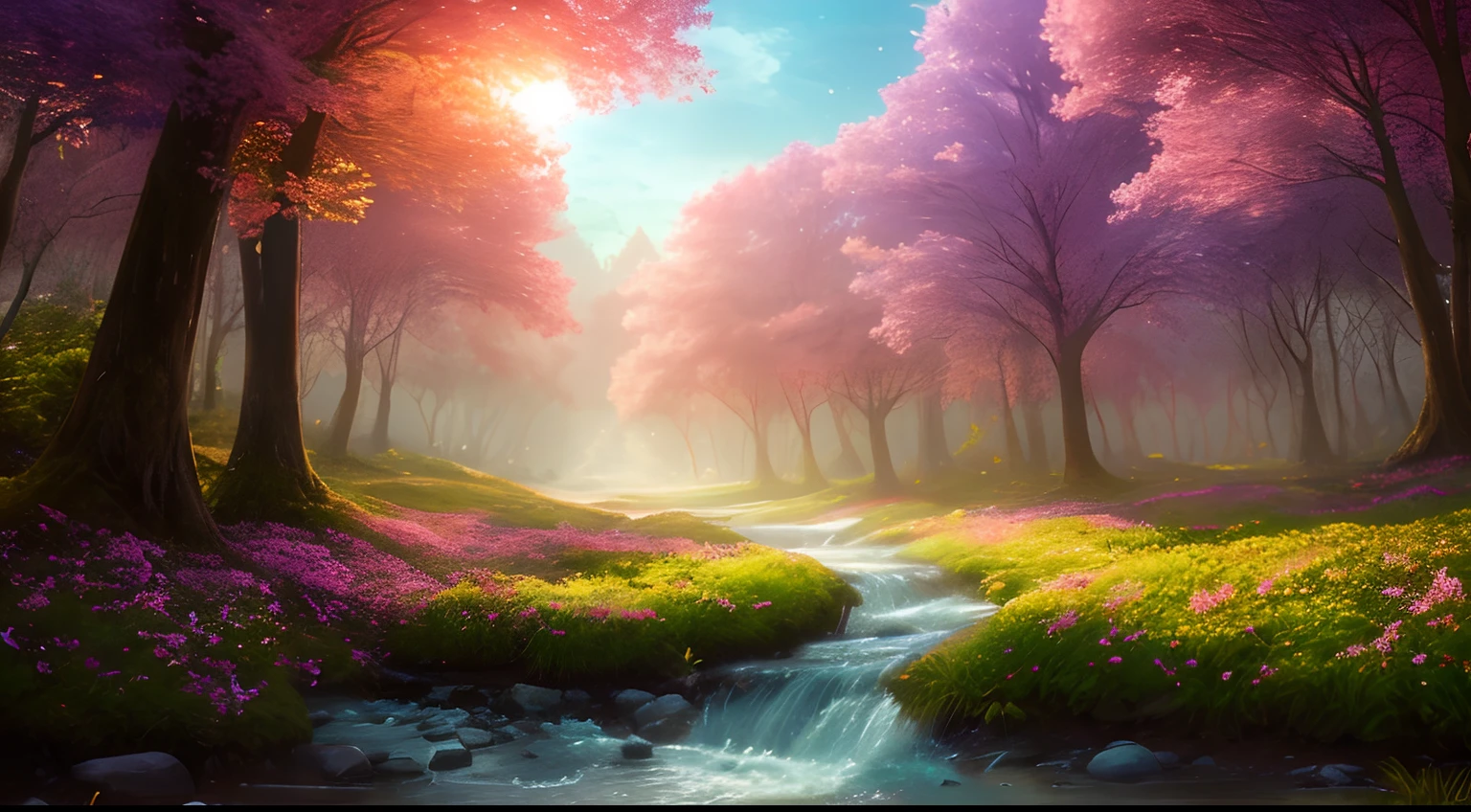 masterpiece, best quality, high quality,extremely detailed CG unity 8k wallpaper, An enchanting and dreamy scene of a fantasy forest, with towering trees, glowing mushrooms, and hidden fairy glens, creating a sense of mystique and enchantment, artstation, digital illustration, intricate, trending, pastel colors, oil paiting, award winning photography, Bokeh, Depth of Field, HDR, bloom, Chromatic Aberration ,Photorealistic,extremely detailed, trending on artstation, trending on CGsociety, Intricate, High Detail, dramatic, art by midjourney