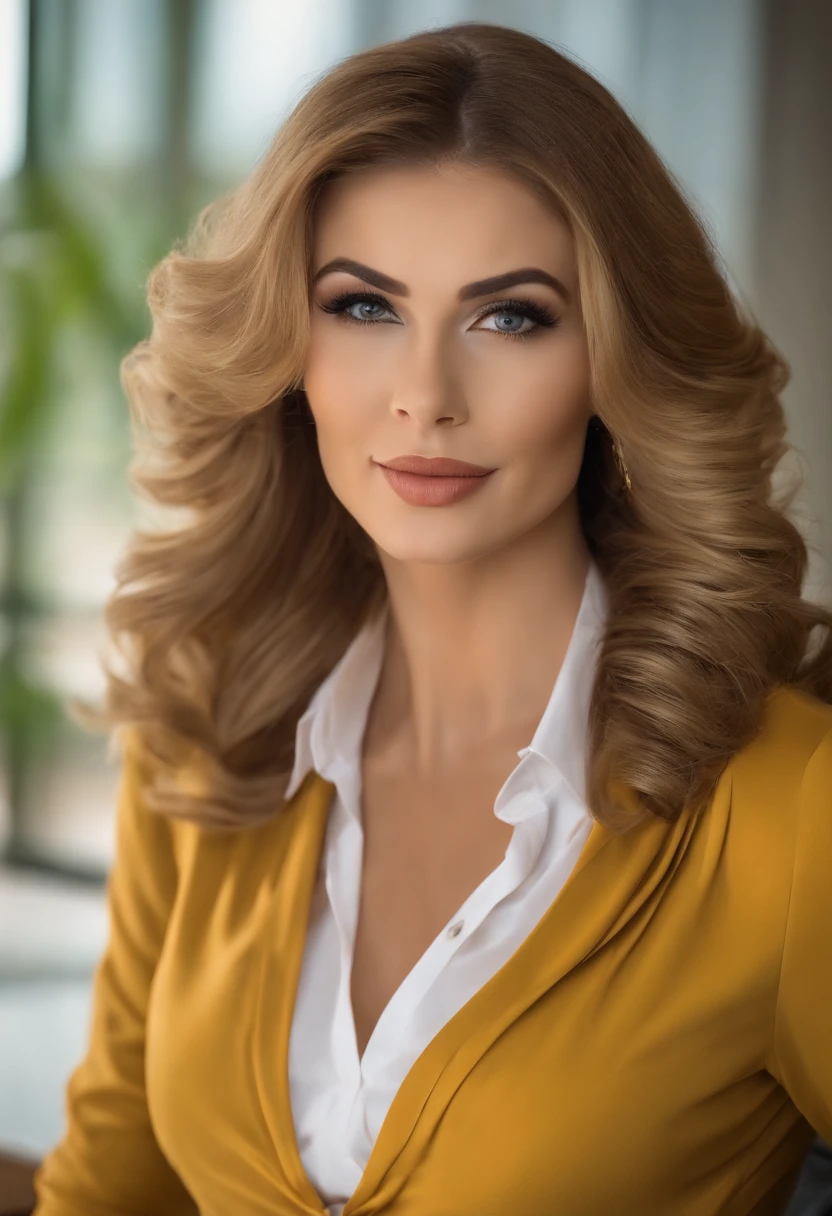 high-definition photograph,macro shot,close up photograph,电影灯光,horizontal angle panoramic angle,Real selfies,46-year-old female model standing elegantly in front of the conference table:1.2,Professional female image,Wearing a sexy white T-shirt with a colorful floral pattern:1.2,Two large rectangular gold earrings, Full body close-up in white short skirt:1.2,Seductive eyes,face flushed,The face is a little red,A shy look,Close-up photo of the bust:1.2,A plump chest,sexy boobs:1.1,Stand by the bed,Elegant white legs,Elegant and seductive posture:1.3Standing at the conference table,delicate skin,gentlesoftlighting,HD picture,extremly high detail,High-class charm,Fuji Film,ultra-realistic realism,8K high-definition,Super stunning。