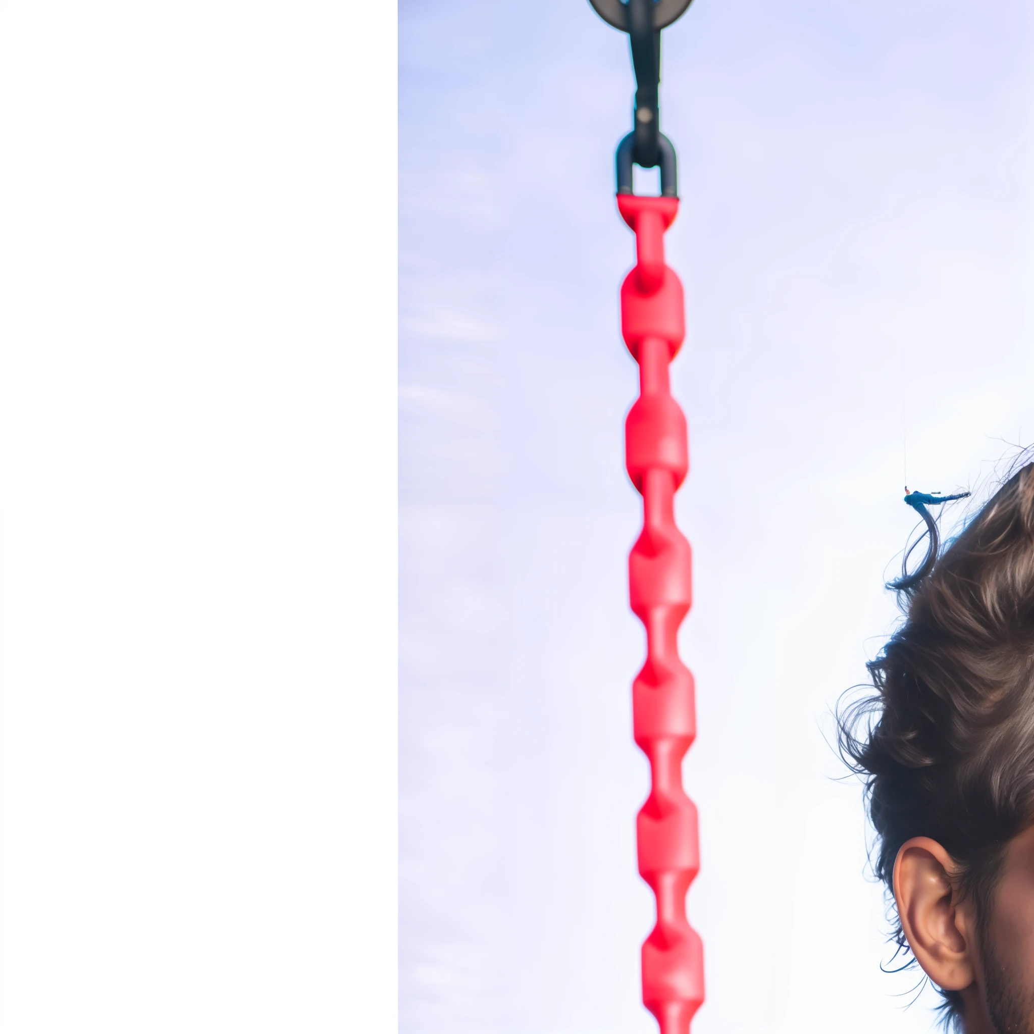 there is a man that is standing on a swing with a camera, shot on canon eos r 5, shot on canon eos r5, casual photography, shot on nikon z9, shot on sony a 7, portrait mode photo, captured on canon eos r 6, candid photography, age boy, profile photography, with lovely look, taken with canon eos 5 d mark iv