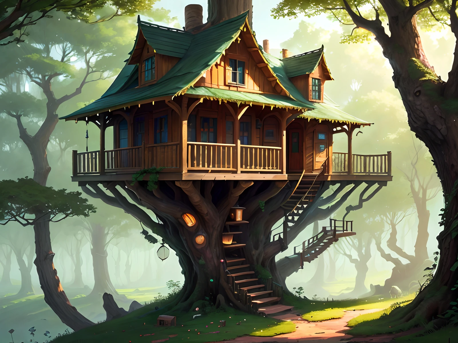 His dream was to build a magnificent treehouse, unlike any other the village had seen.