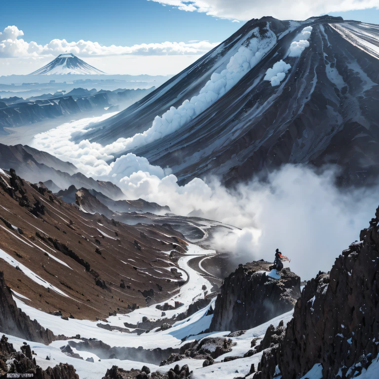 CG blockbusters((Snow-topped active volcano) (Masterpiece, Top quality, Best quality, offcial art, Beauty and aesthetics: 1.2), Very detailed, Colorful, Most detailed, branches, Buildings, barbed wire, Fallen leaves, fences, Long hair, En plein air, petals, landscape, rain, Green trees, sky, street, A real flight into the fairy world, Chance encounter with Liu Hanshu, He saw in him his former self, It was decided to take him as an apprentice, Teach him how to protect himself, But because of the Tibetan star map, He established relationships with the Liu family and the Jade Sword Sect, It opens with the death of Liu Hanshu, Qin Yu embarked on the road of confrontation with a strong enemy, Working hard, Make yourself stronger, Stick to your own core path of justice, I also want to protect the people I care about, The three brothers took off, And embarked on a long journey to find a good brother, Qin Yu, Where are Xiao Hei and Hou Fei（Dense fog snow-topped active volcano）eyes filled with angry，He clenched his fists，Rush up，Deliver a fatal blow to your opponent，full bodyesbian，Full Body Male Mage 32K（Masterpiece Canyon Ultra HD）Long flowing black hair，Campsite size，zydink， The wounded lined up in the streets（Snow-topped active volcano）Climb the streets， The scene of the explosion（Snow-topped active volcano）， （Linen batik scarf）， Angry fighting stance， looking at the ground， Batik linen bandana， Chinese python pattern long-sleeved garment，Snow-topped active volcano（Abstract propylene splash：1.2）， Dark clouds lightning background，Sprinkle with gold dust（realisticlying：1.4），Black color hair，Flour fluttering，rainbow background， A high resolution， the detail， RAW photogr， Sharp Re， Nikon D850 Film Stock Photo by Jefferies Lee 4 Kodak Portra 400 Camera F1.6 shots, Rich colors, ultra-realistic vivid textures, Dramatic lighting, Unreal Engine Art Station Trend, cinestir 800，Flowing black hair,（（（Snow-topped active volcano）））Snowtop Active Volcano Movie Master Live Image Quality