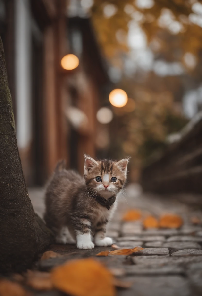 season for autumn、I have two little kittens, a cute little cat, cute kittens, Cutest, Incredibly cute, Adorable and cute, And cute and lovely. They are walking down the street with backpacks, Walking together, commute, Proudly walk down the street, And the cat is walking. They are cute in the style of 🍂 and 🍁, Adorable and cute, Cute and adorable, oh, nice and cute. They are known as real-life Tom and Jerry.Wear warm clothes、muffler、coat、Godzilla's costume pajamas、Godzilla's costume pajamas、Godzilla's costume pajamas