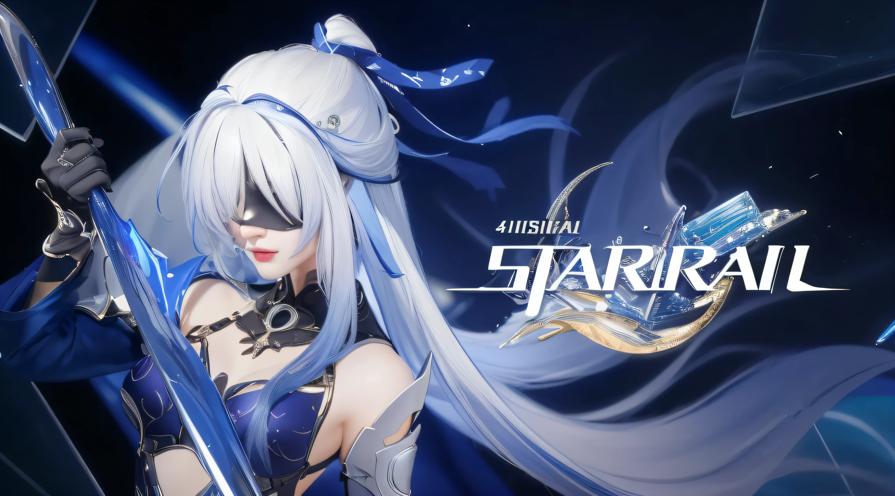 Beautiful face in anime style
