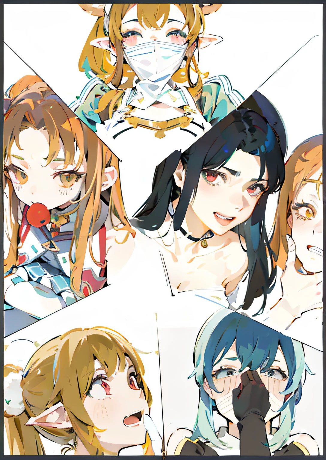 Anime characters sitting on benches，raise both arms, Edgeie anime style, Anime girls, SFW version, cel shaded anime, at pixiv, a variety of poses, , full body commission for, Edgee style, anime catgirl, eechi, High-quality fanart, a variety of poses, Best Rated on pixiv, asuka suit under clothes!