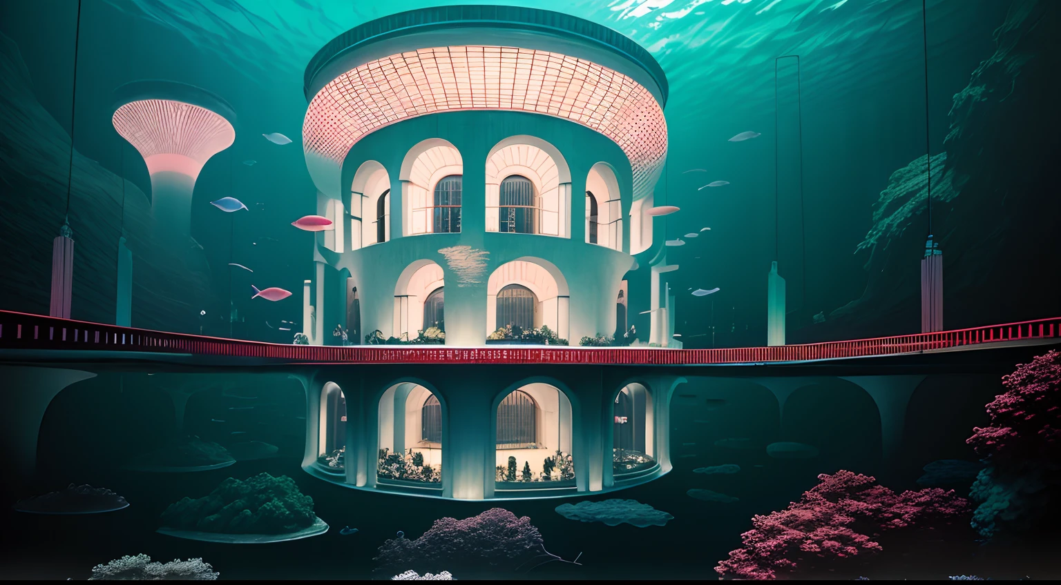 Deep Sea City、Architectural assemblage、People live