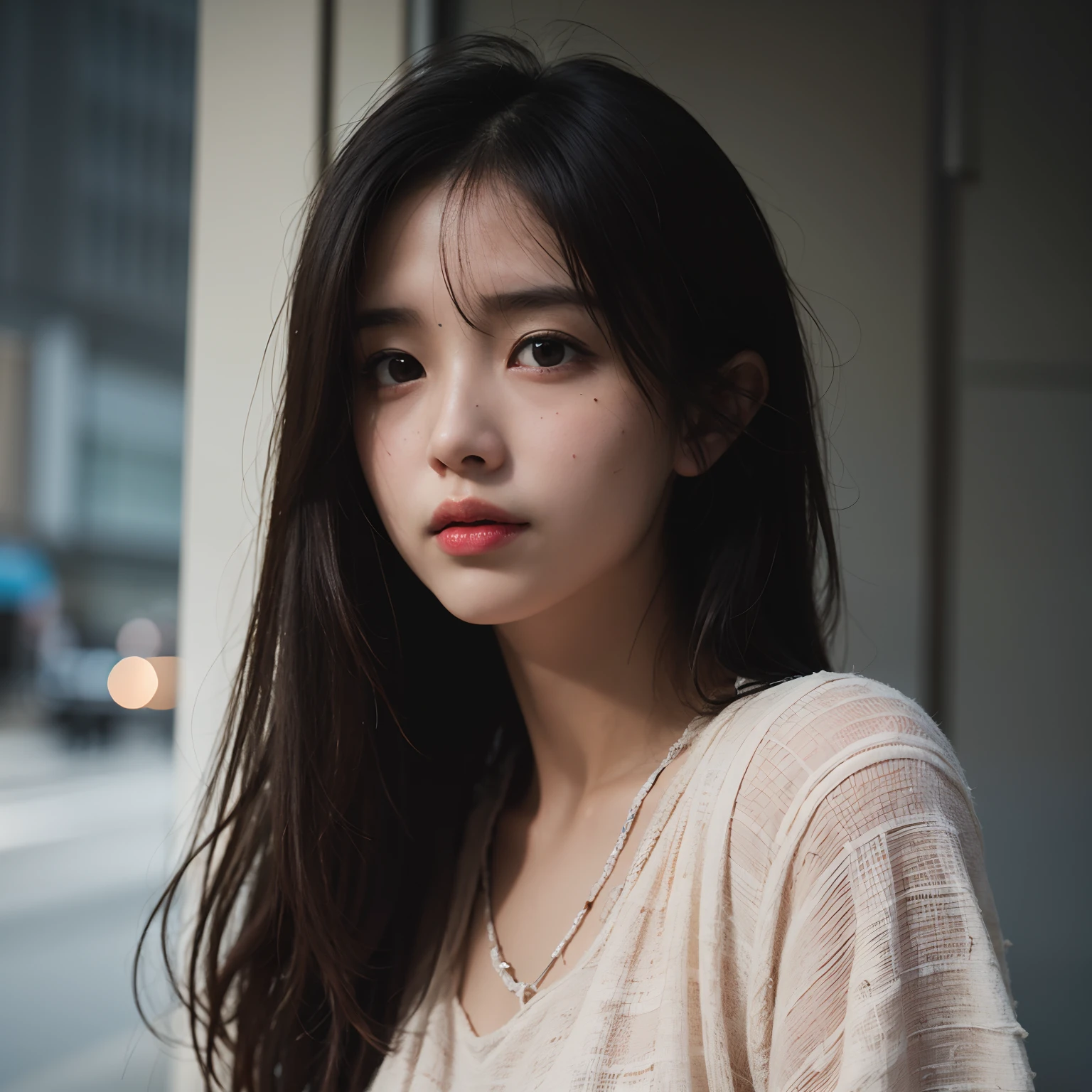 There was a woman standing outside the building, young lovely Korean faces, Beautiful young Korean woman, Gorgeous young Korean woman, beautiful Korean women, young cute wan asian face, A young Asian woman, Soft portrait shot 8 K, Korean girl, Korean face features, portrait of female korean idol, south east asian with round face, portrait of a japanese