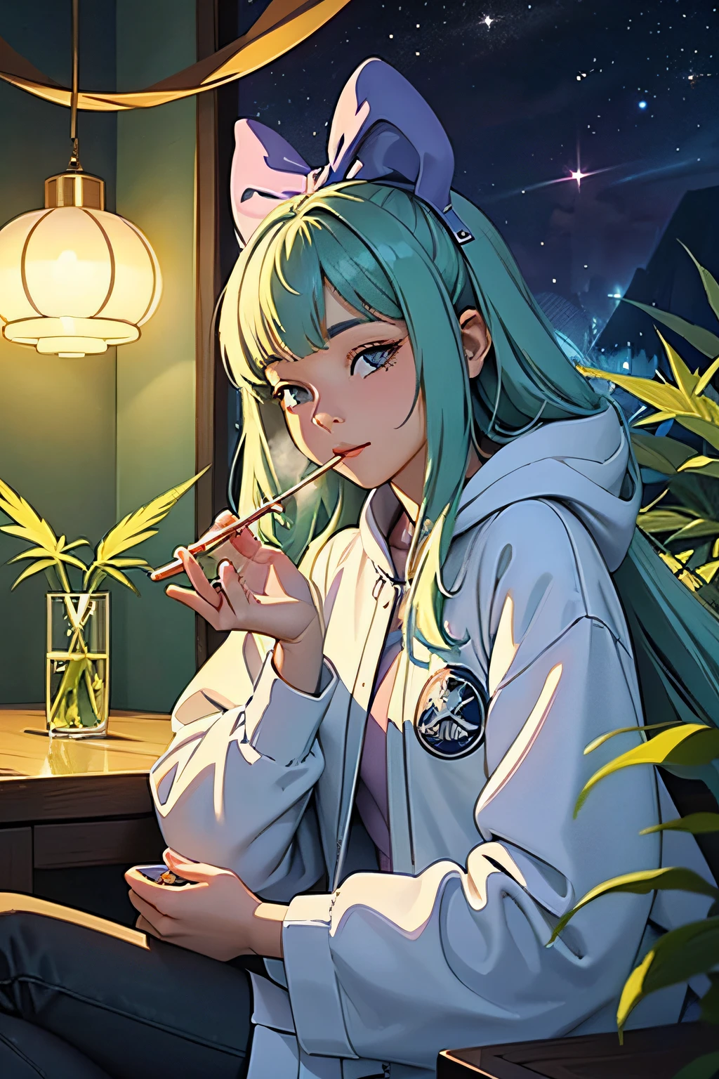 Logo Web Design Cannabis、intergalactic、Manteau blanc、It should be a happy atmosphere、CBD、time Calm clinic、Marijuana – Color Art 4K,go SUI,Magical water pipebons and rolling papers surrounded by cannabis buds in a smoking environment are placed around