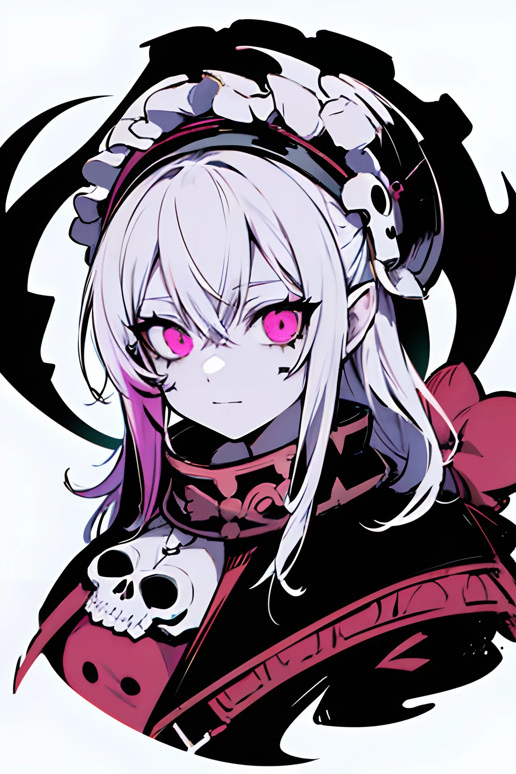1girl,Alure, driade, thorns, White Hair, blood tears, dark circles under eyes, cursed,(blood covered, chains), scar covered, (high resolution, high detail, best quality), pain, scream