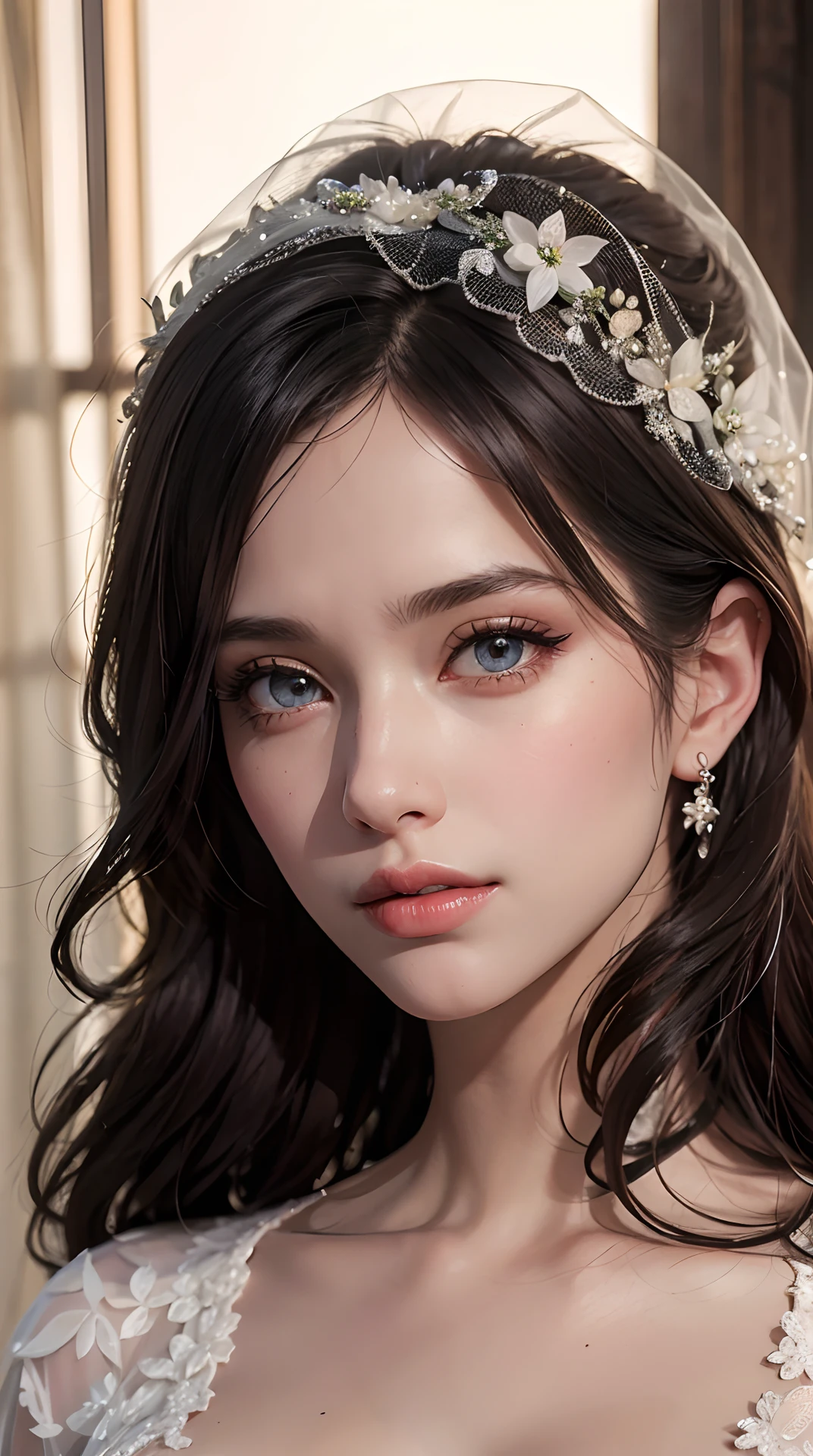 (best quality,4k,8k,highres,masterpiece:1.2), ultra-detailed, (realistic,photorealistic,photo-realistic:1.37),(beautiful detailed eyes, beautiful detailed lips, extremely detailed eyes and face, long eyelashes),studio lighting,physically-based rendering,vivid colors, (bridal),