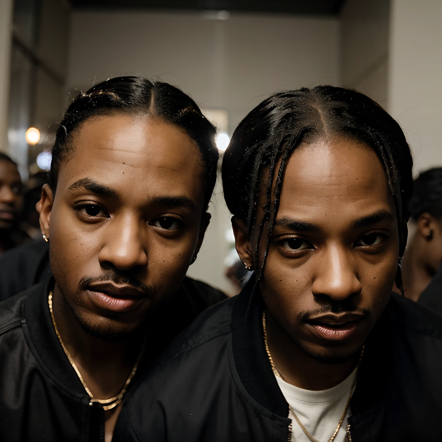 Kendrick Lamar and Travis Scott together in a 0.5 zoom