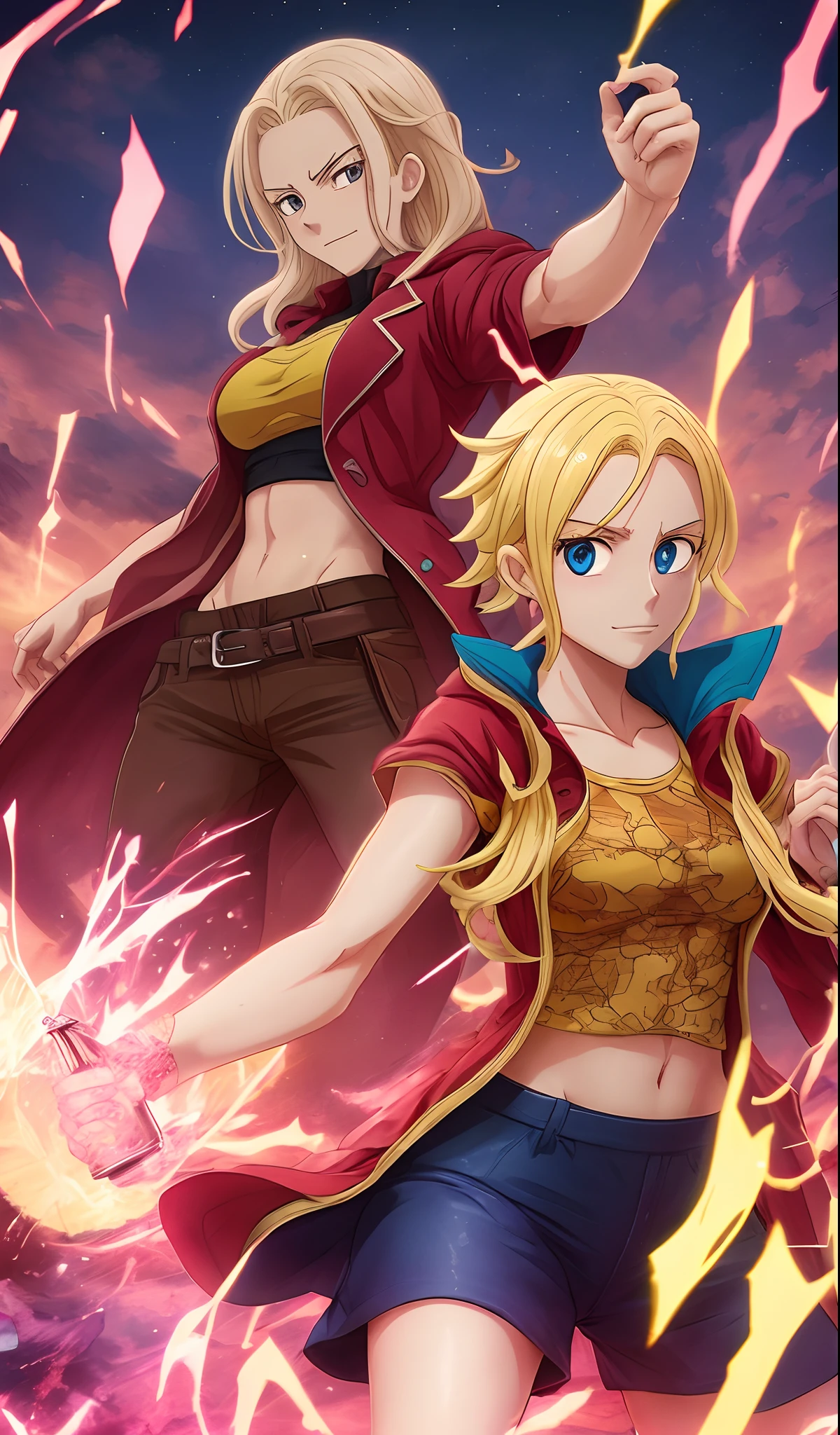Crea escanor con su hacha rita de the Seven deadly sins