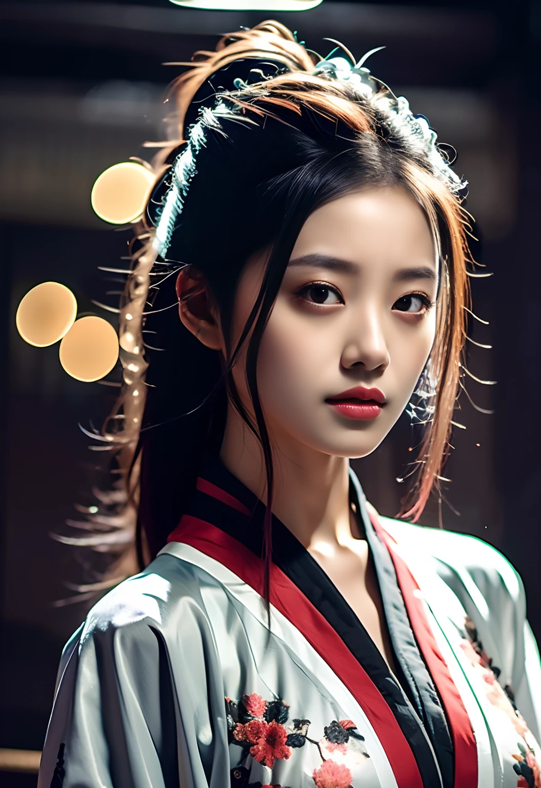 best quality, masterpiece, highres, wuxia 1girl, china dress, super Beautiful face, super beautiful eye, super beautiful hair