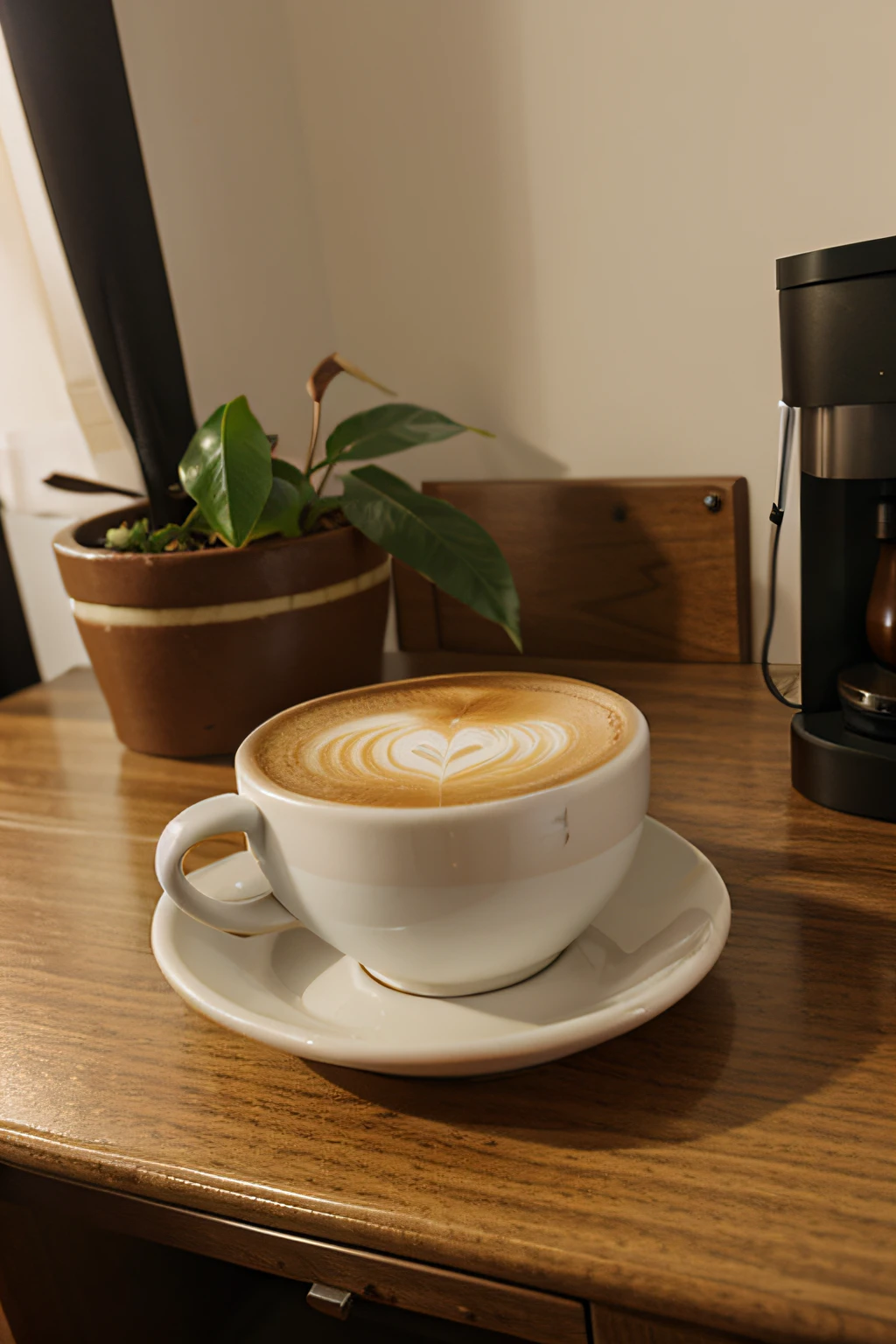 imagem: coffe in desk, detalhado