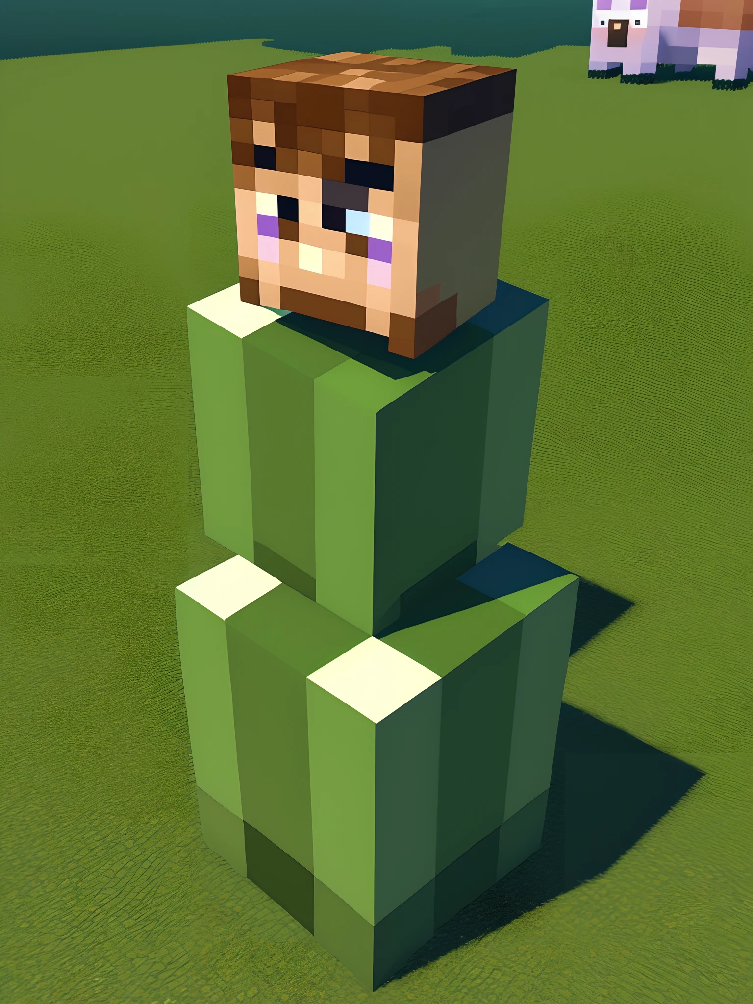 Sad Steve from Minecraft