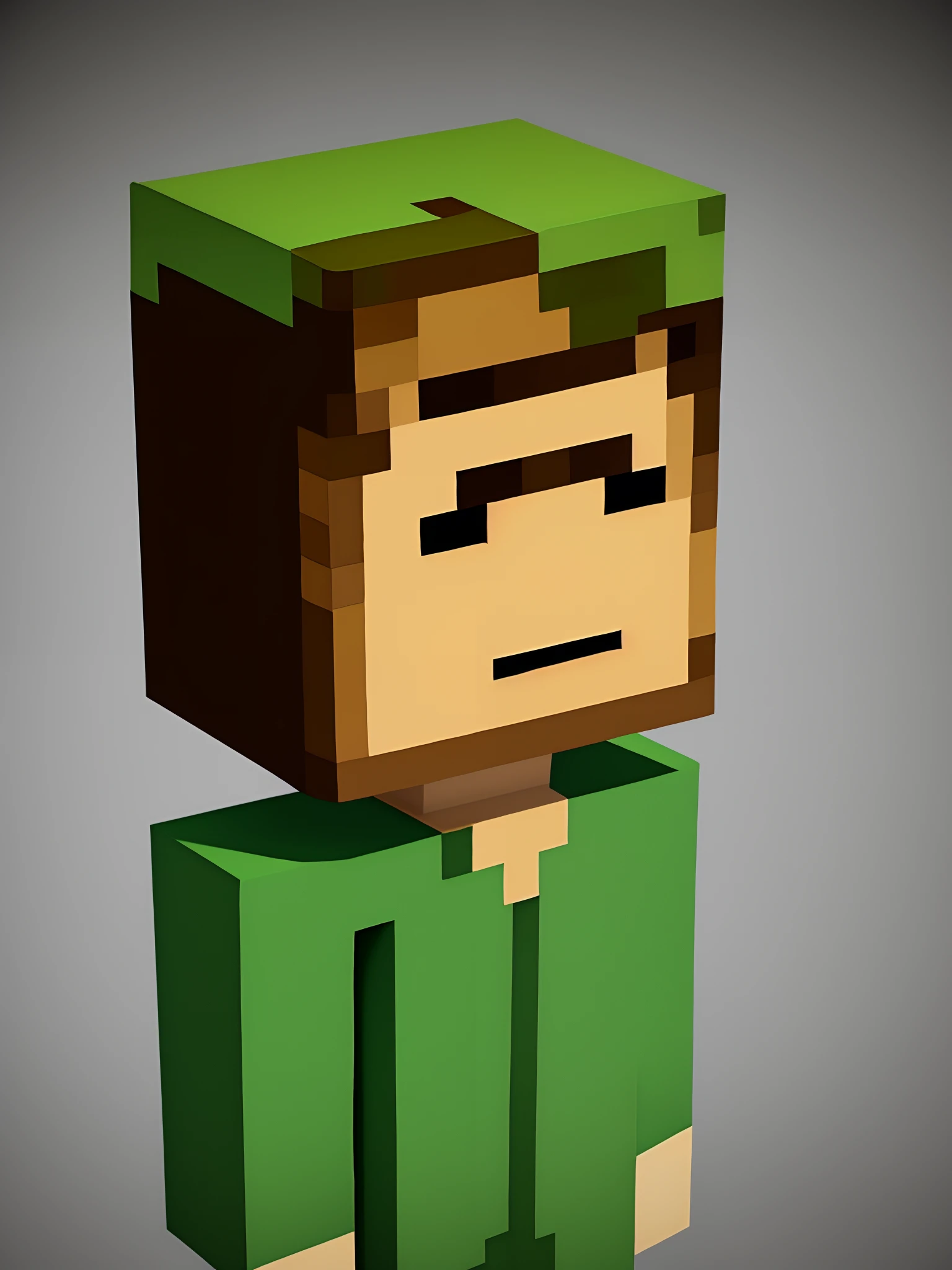 Sad Steve from Minecraft