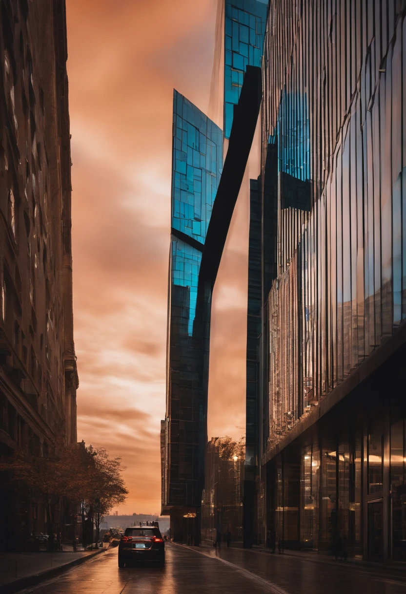 Create a mirrored building