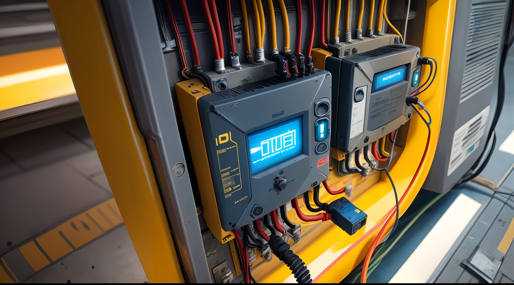 Crie uma imagem que represente a engenharia eletrica e que passe uma ideia criativa