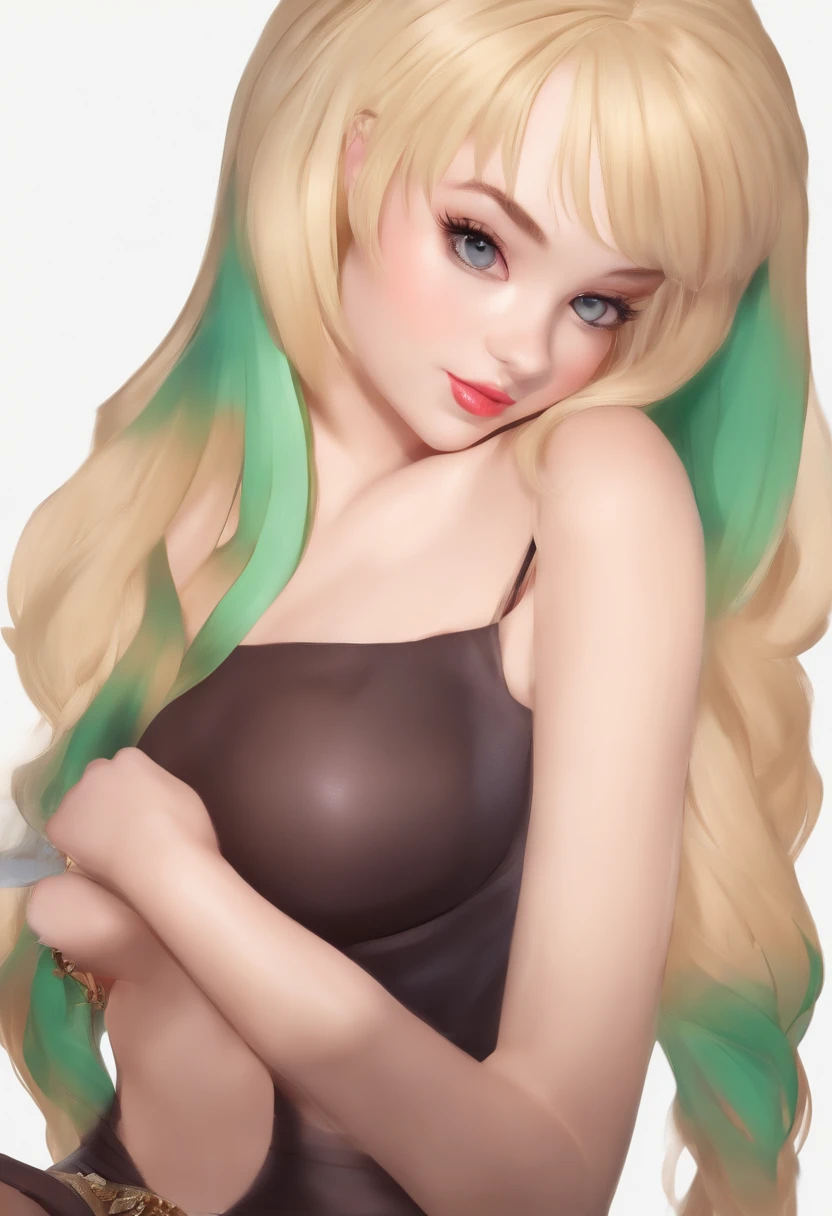 blonde hair girl with dildo