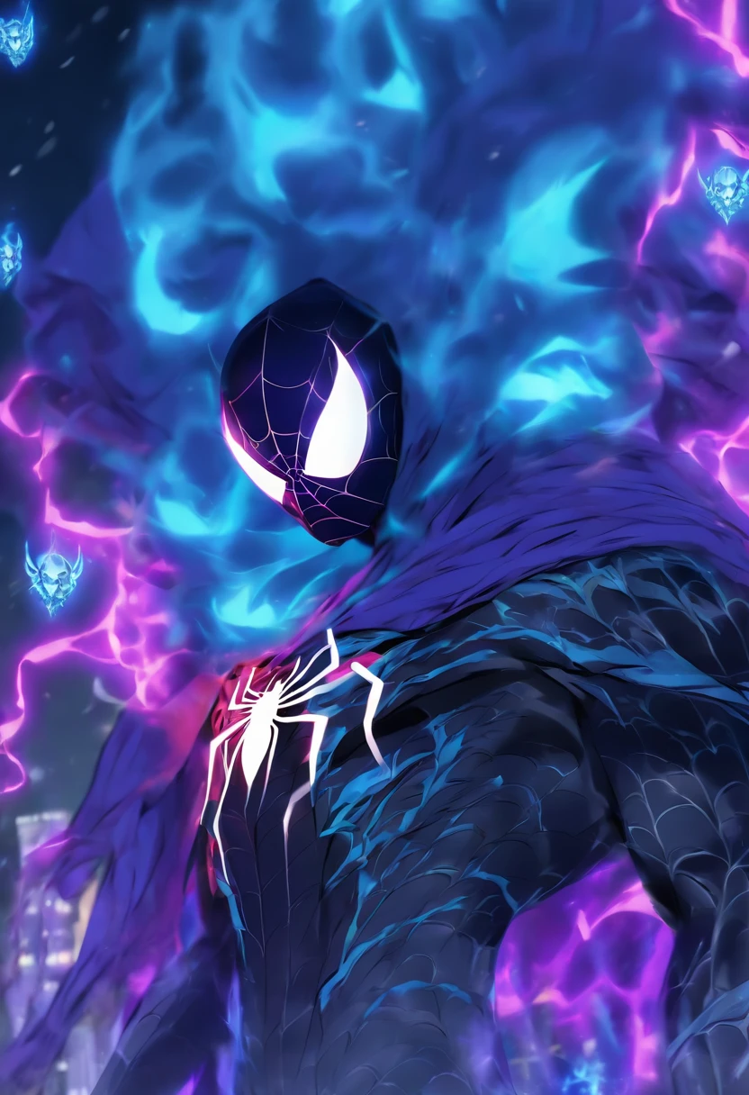 Spiderman fused with lich king