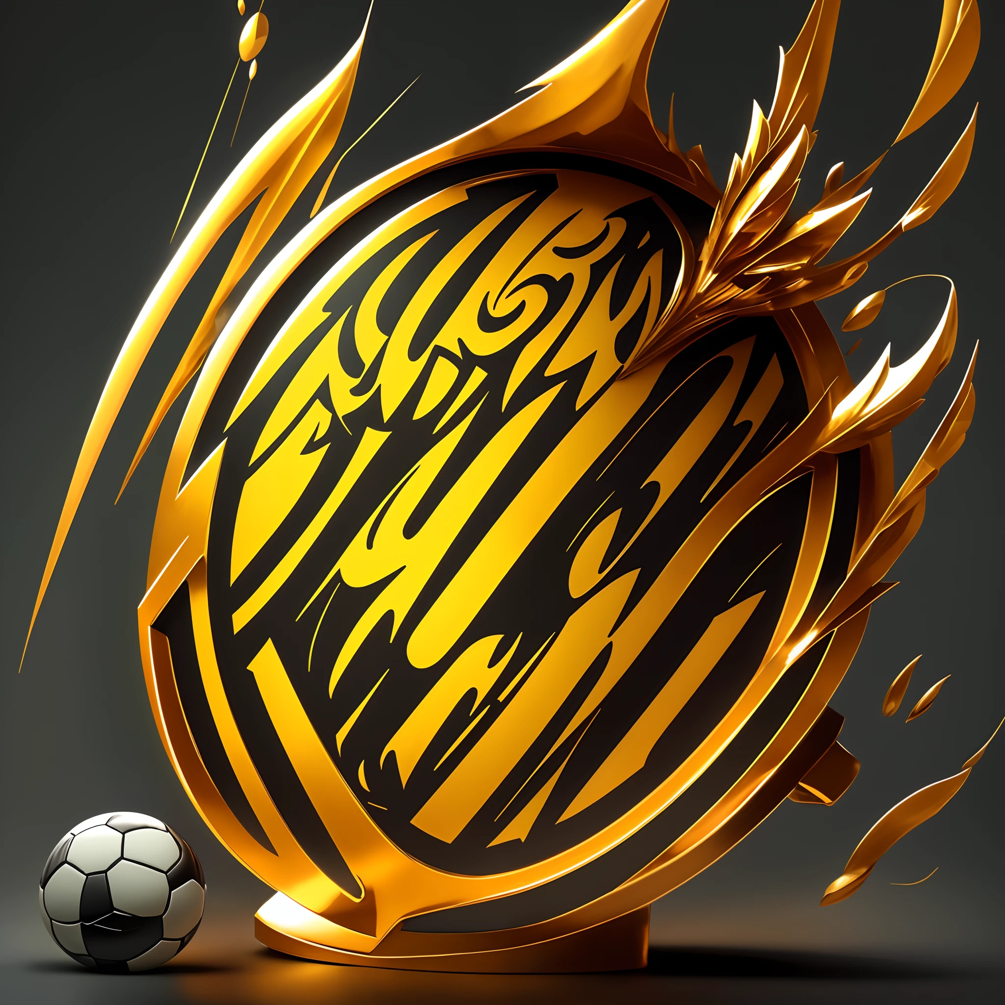 Logotipo redondo chamativo (em preto e laranara um campeonato de futebom com o nome "Avaré Super Cup"
