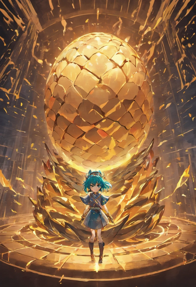 Dragon egg on a desk