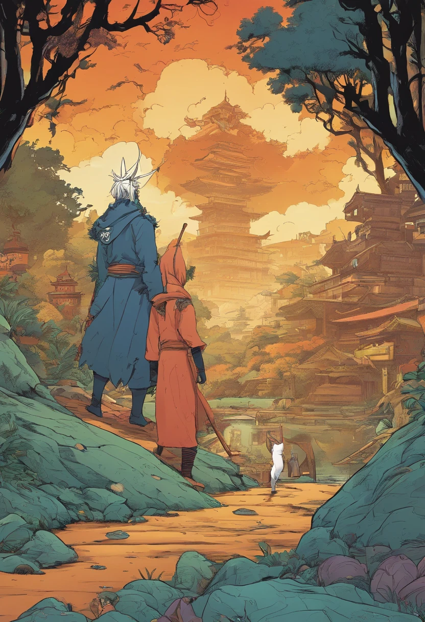 A Raposa de nove caldas gigante Misteriosa e naruto, Olhando direto para a alma, Olhar monstruoso, no inferno, paradoxo.