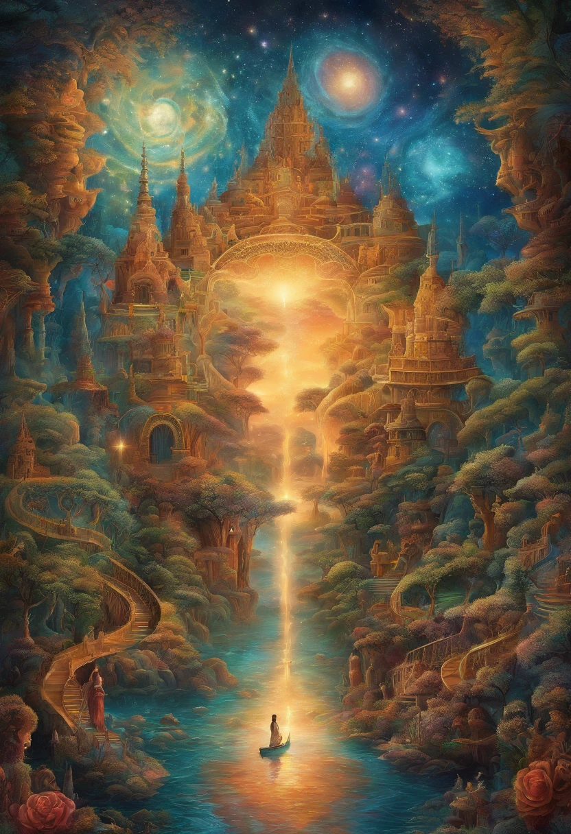journey into the deepest part of inconscous, soul, spiritual being, inner world, spiritual energy, divine self