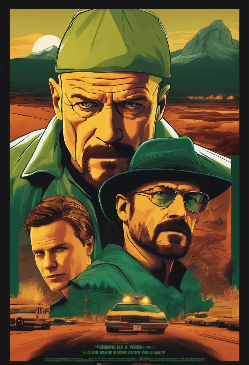 make a realistic poster of a breaking bad video game