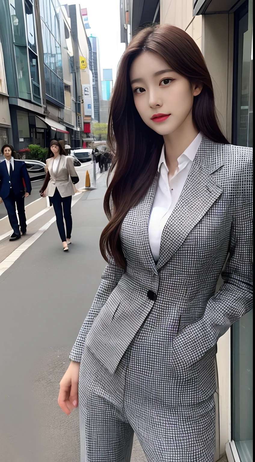 Tall and slender beauty、Beauty in suits、Colossal tits、undershirt、Cool beauty、Career woman、Japan beauties、modeled、tiese，the street