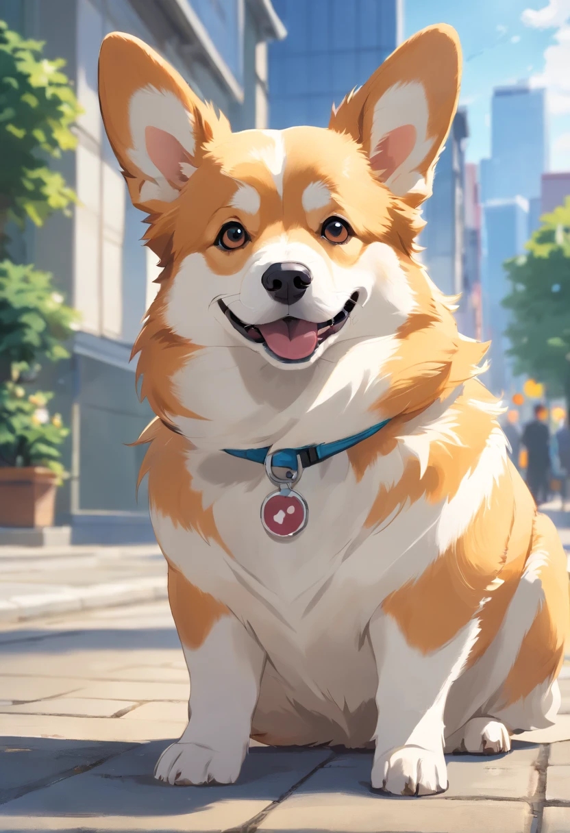 "Produces ultra-high-definition images that chic Pembroke Welsh Corgis, Classic Dog Pose. Using advanced macro photography techniques、Highlights the intricate details of the dog's coat, Standing ears, And expressive eyes and tongue are partially out. Place the camera at the dog's eye level, Create an intimate connection between the viewer and the dog's subject. Implement a wide aperture for a shallow depth of field, Make the dog stand out clearly against a gently blurred background. Improve lighting、Emphasizes the texture and contours of the dog's body, Using the software, Remove coarse shadows、, cosy atmosphere. Catch a dog in a relaxed position, But balanced, Show your flexibility and elegance. Try to capture the moment in natural movement, Stretching, grooming, etc., To convey a sense of authenticity. Implement post-processing techniques to improve image clarity, contrast, and color balance, Secure all aspects, From the dog's intricate patterns to its intense gaze, Rendered in stunning detail. Finally, Conveys the gentle beauty and innate grace of the Welsh dog Corgi Pembroke, Capture fleeting moments celebrating the unique essence of a dog's curiosity and balance."