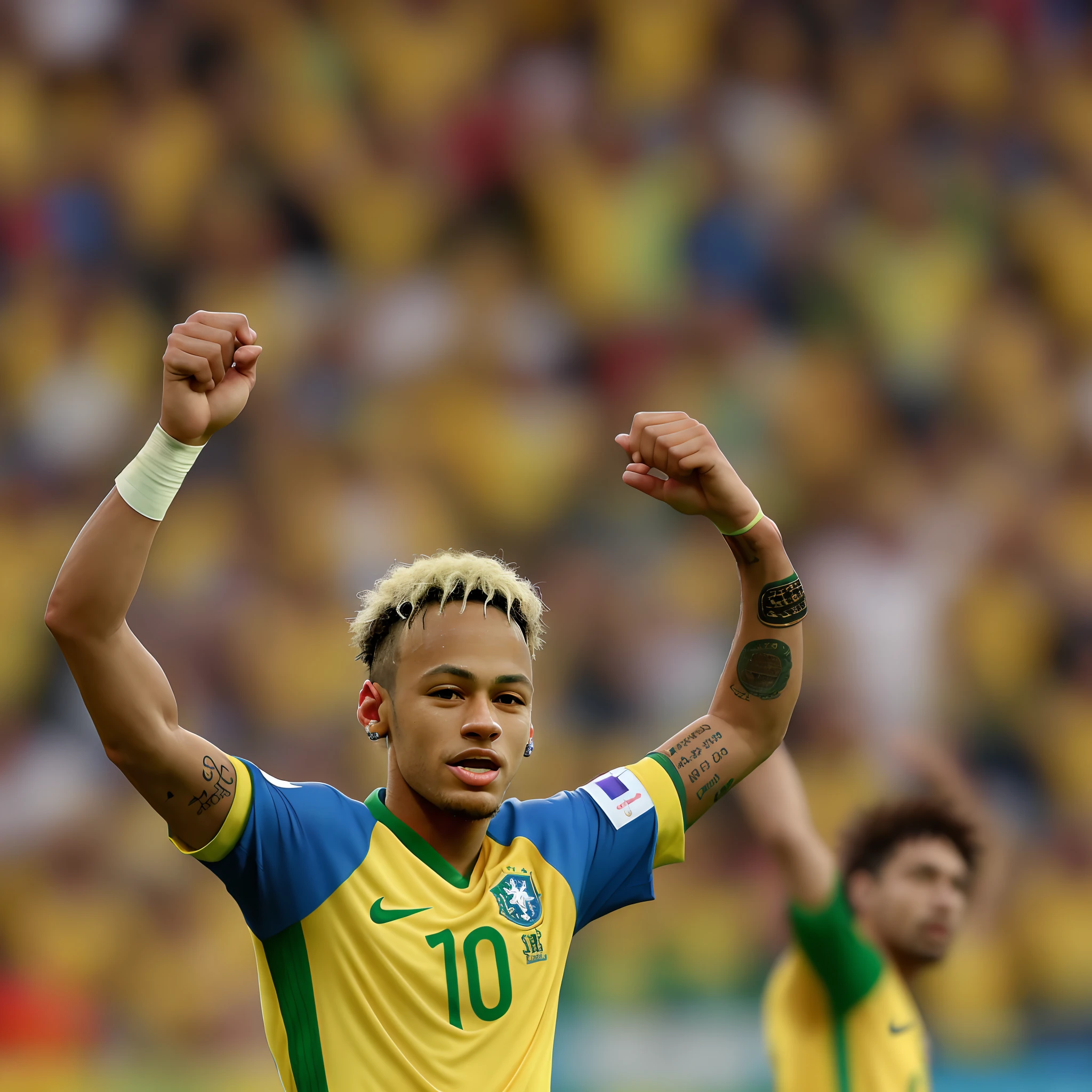 Neymar jr winning the World Cup for Brazil