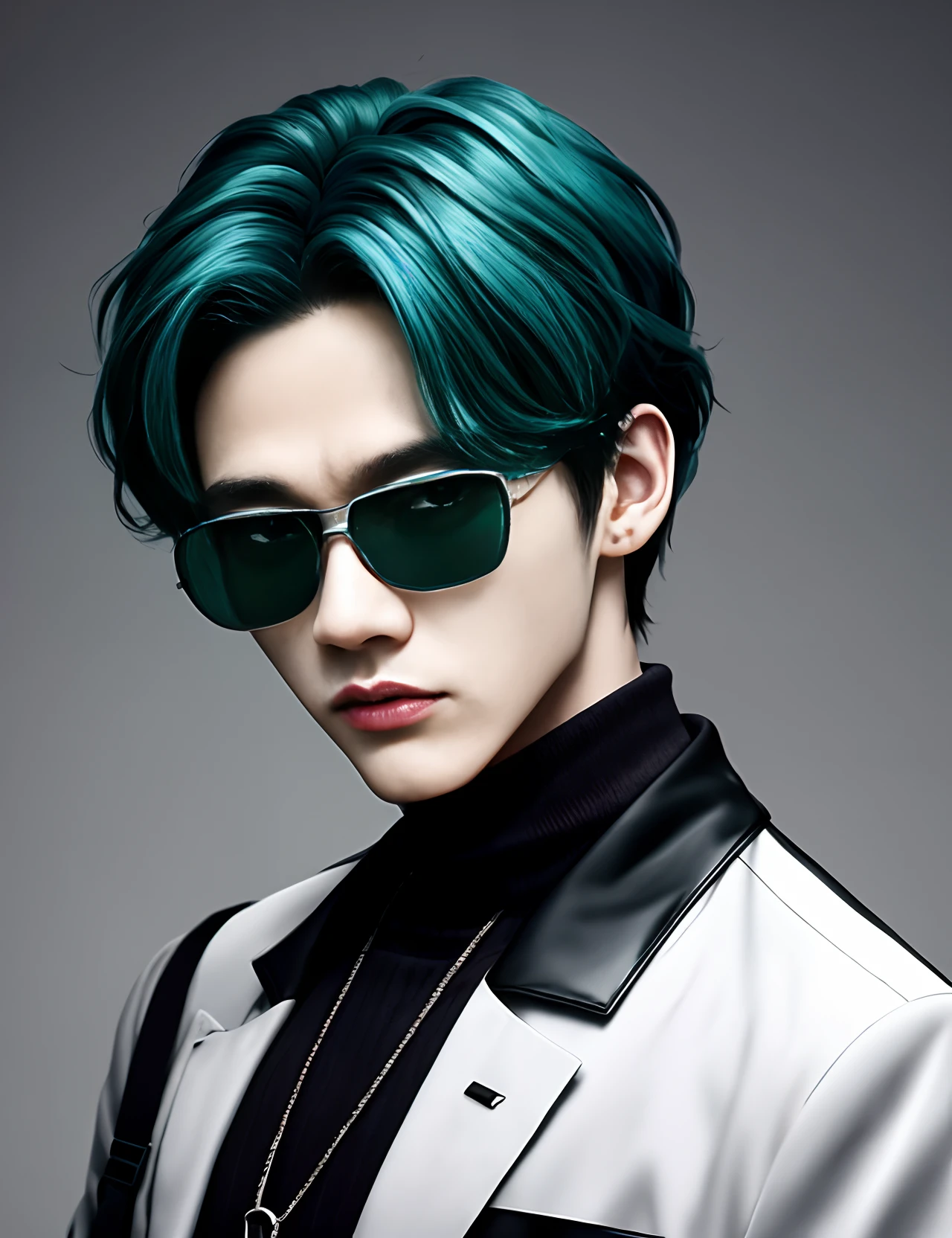 crear imagen realista de Lee Taeyong de NCT con gafas