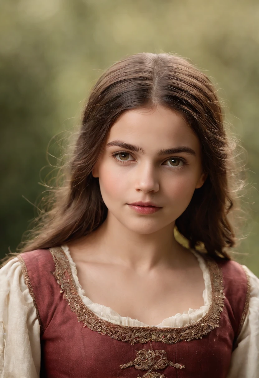 (((uma ferida avermelhada profunda atravessa sua bochecha esquerda))) tez, child girl of 5 years, cabelos castanhos encaracolados naturais, olhos castanhoss distintos, luz de velas em um ambiente medieval, Ultra sharp focus, tiro realista, roupas medievais, cores tetradicas (cicatriz:1.4)