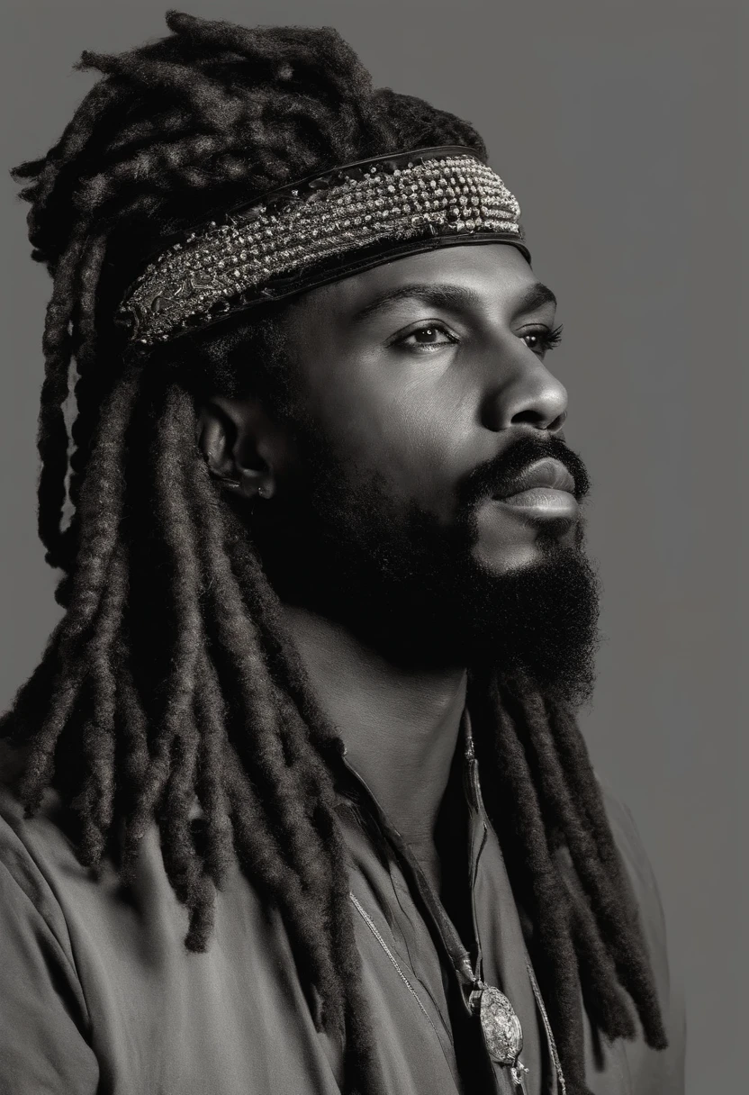 Homem com pavors e um cigarro na boca, Hair of the pavorlock breed, Too many headscars, pavors, pavor + altamente detalhado, cabelo pavorlock, taken in the early 2020s, Cyber Dreadlocks, pavorlocks, Dreadlock cabelo preto, Rastafari, 3 6 anos, foto de perfil headshot