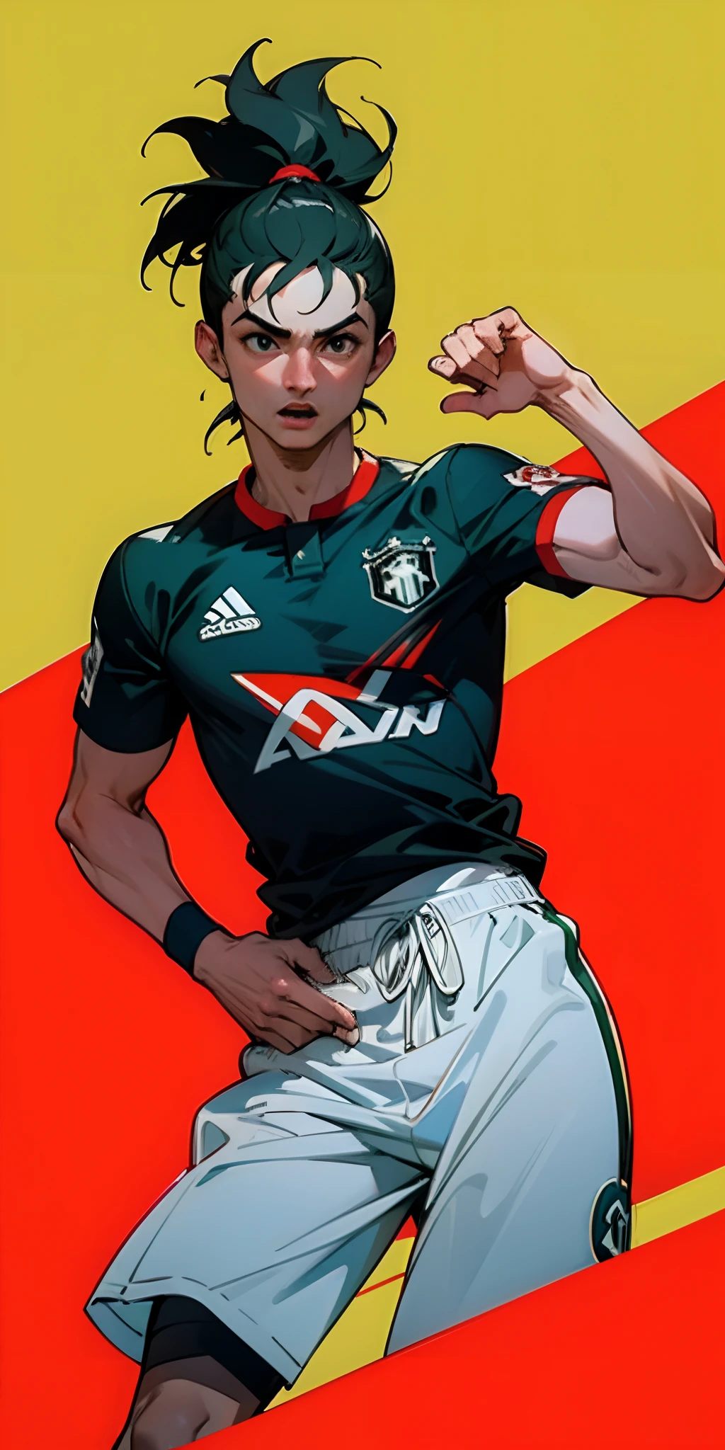 Crie uma imagem do cristiano Ronaldo jogando no flamengo