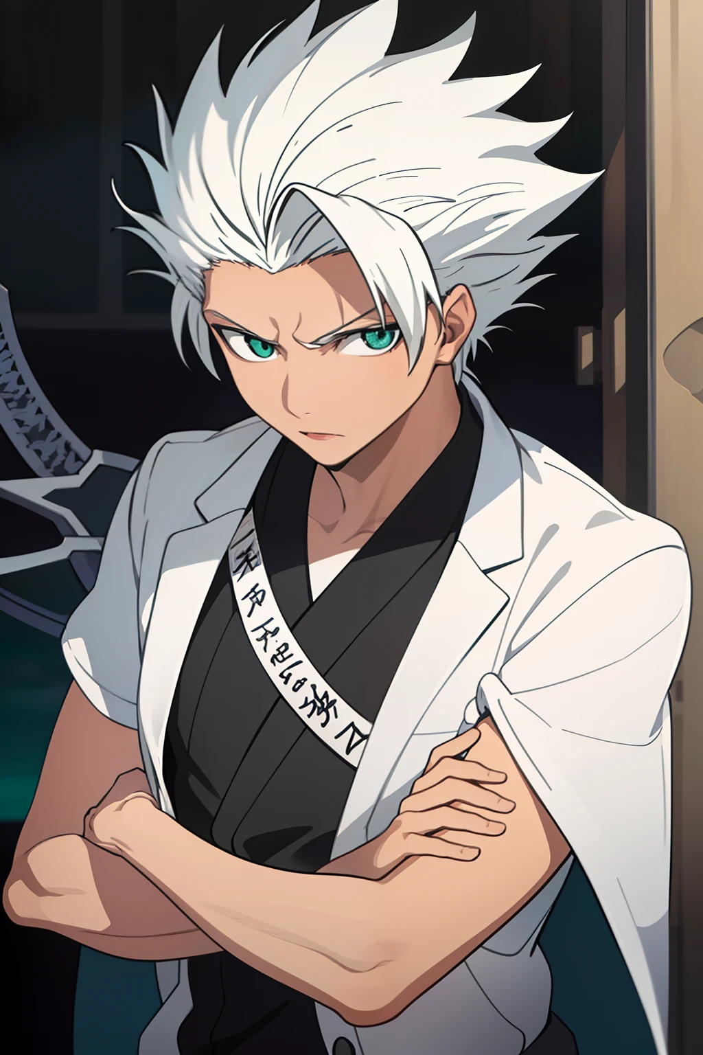 masterpiece, best quality, high quality, 1boy, solo, male focus, looking at viewer, upper body, hitsugaya_toushirou,