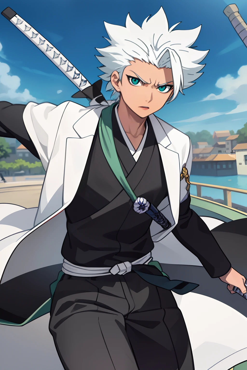 masterpiece, best quality, high quality, 1boy, solo, male focus, looking at viewer, upper body, hitsugaya_toushirou,