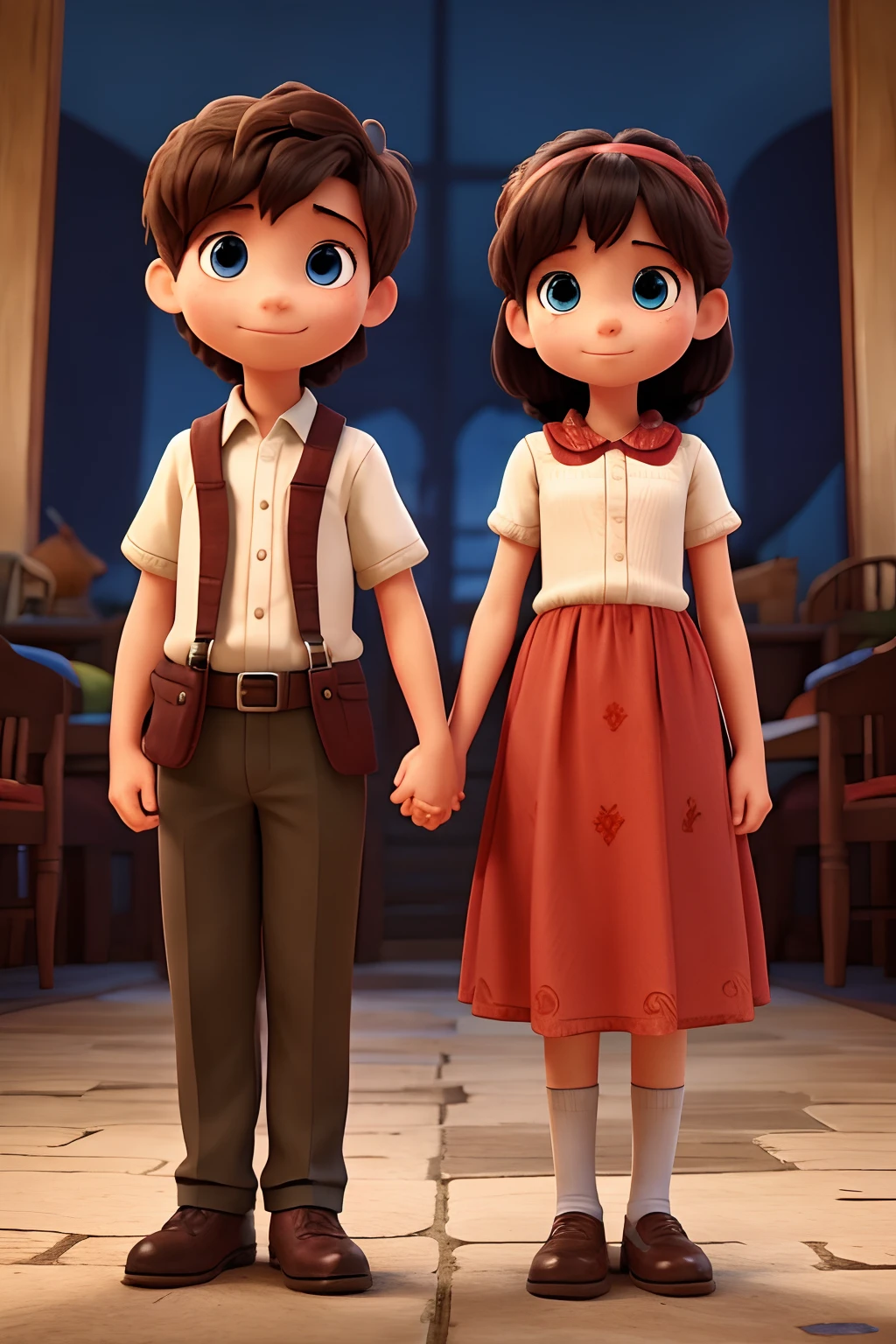 two siblings kids transported to a magical world